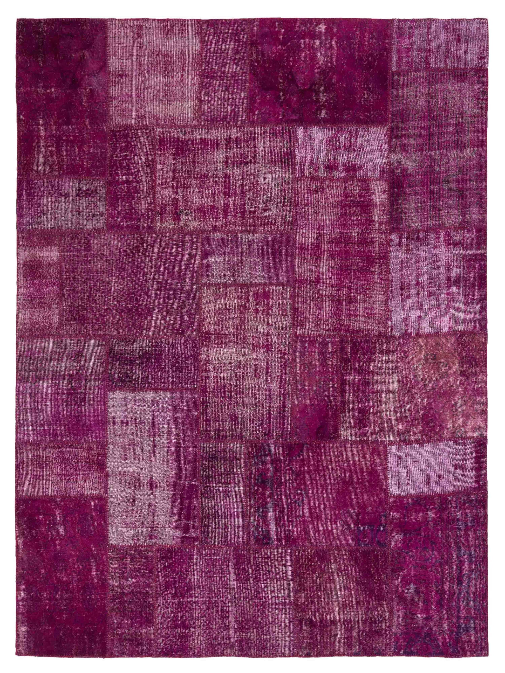 Pasha Turkish Vestige Patchwork  Plum  Contemporary