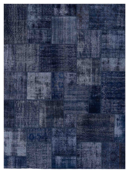 Pasha Turkish Vestige Patchwork  Navy  Contemporary