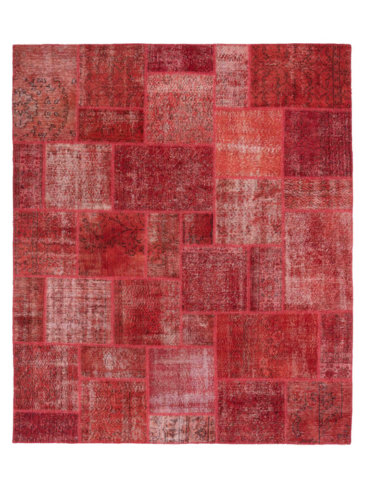 Pasha Turkish Vestige Patchwork  Orange  Contemporary