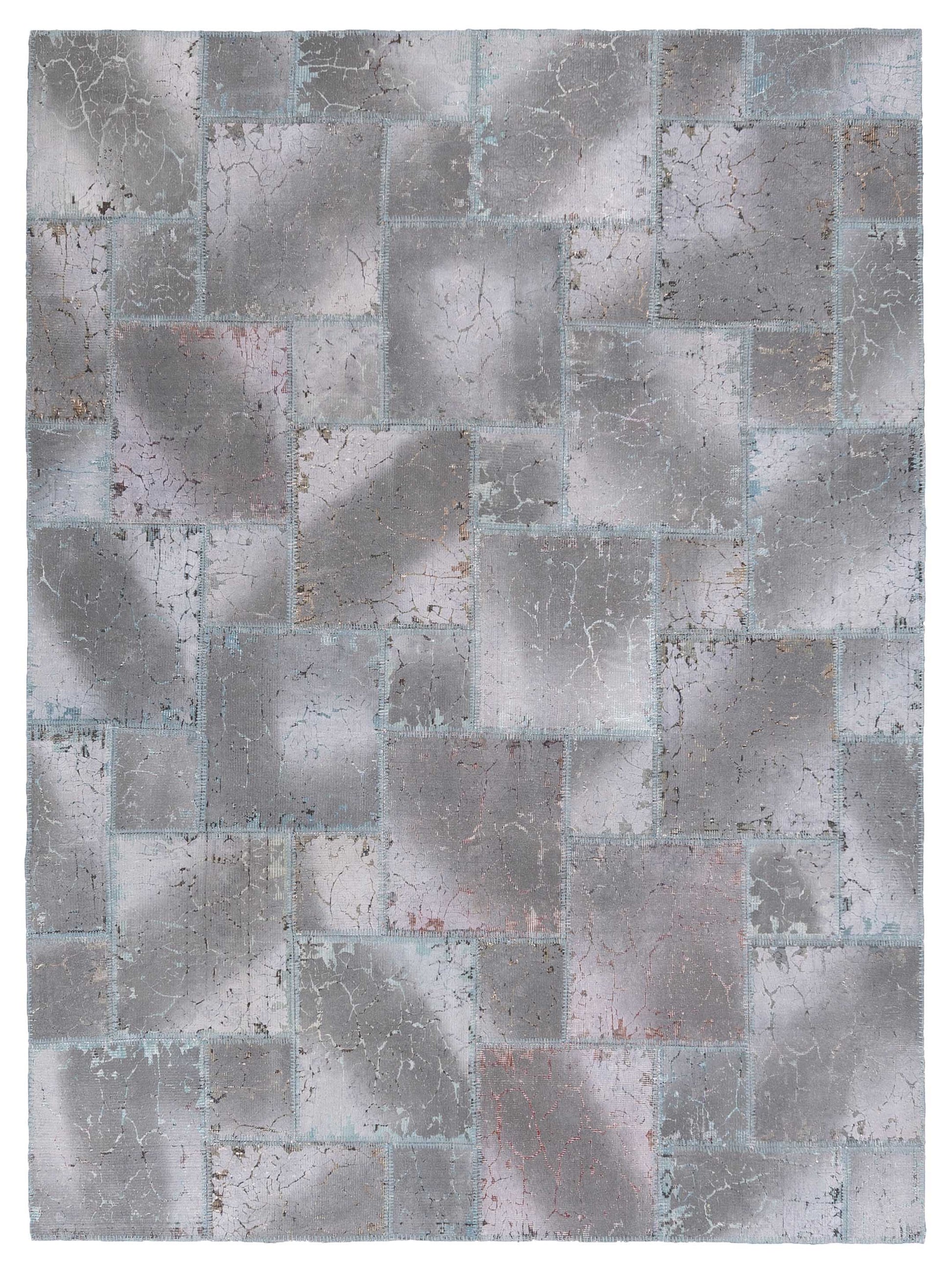 Pasha Turkish Vestige Patchwork  Gray  Contemporary