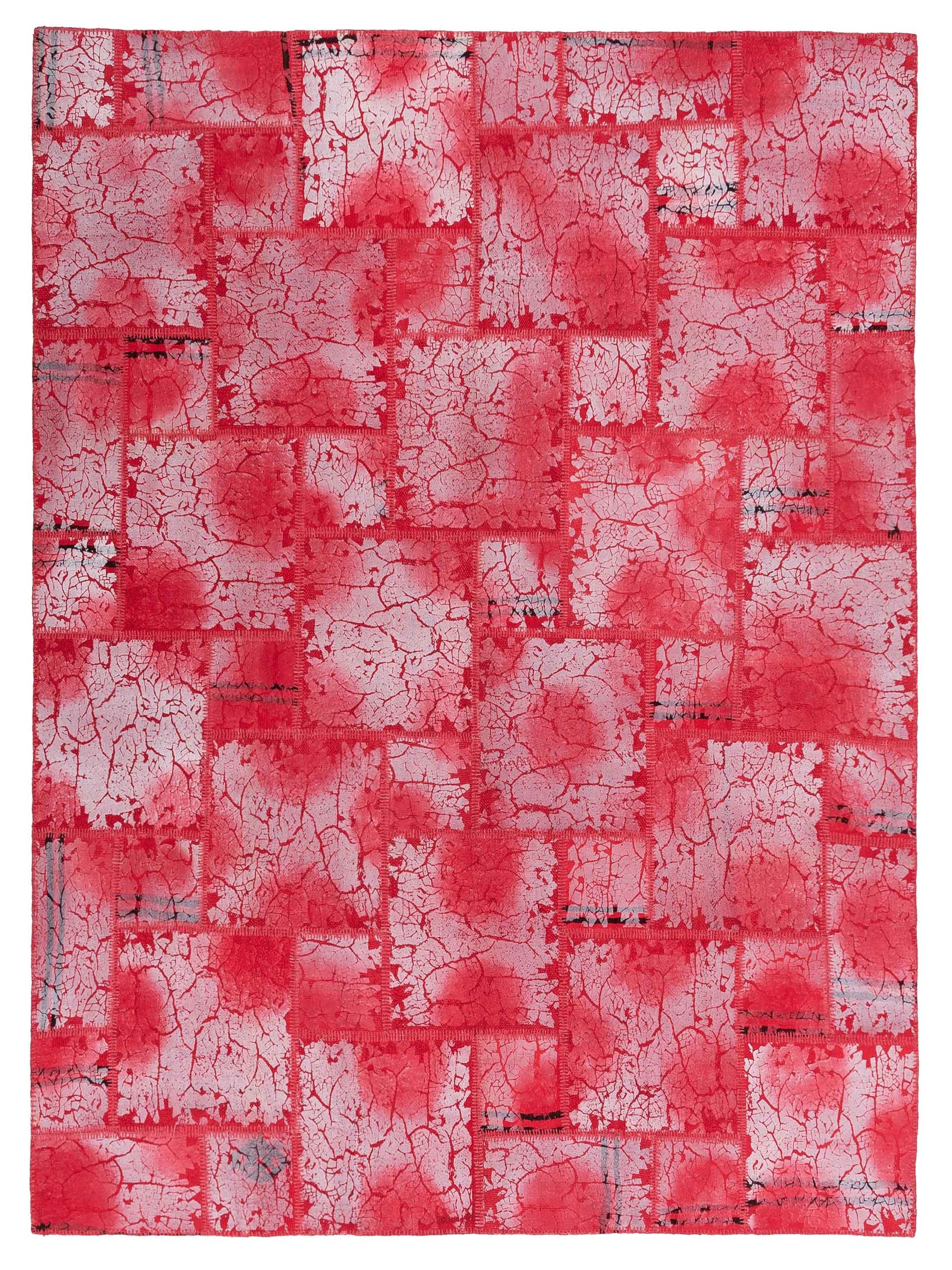 Pasha Turkish Vestige Patchwork  Red  Contemporary