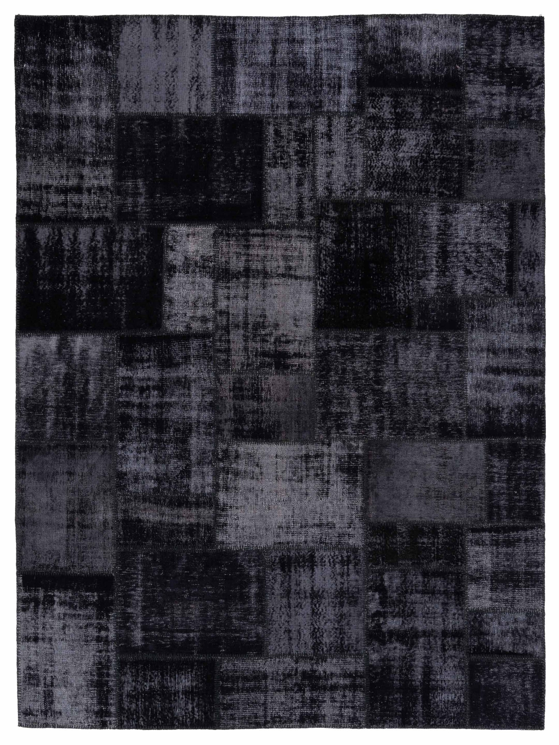 Pasha Turkish Vestige Patchwork  Black  Contemporary