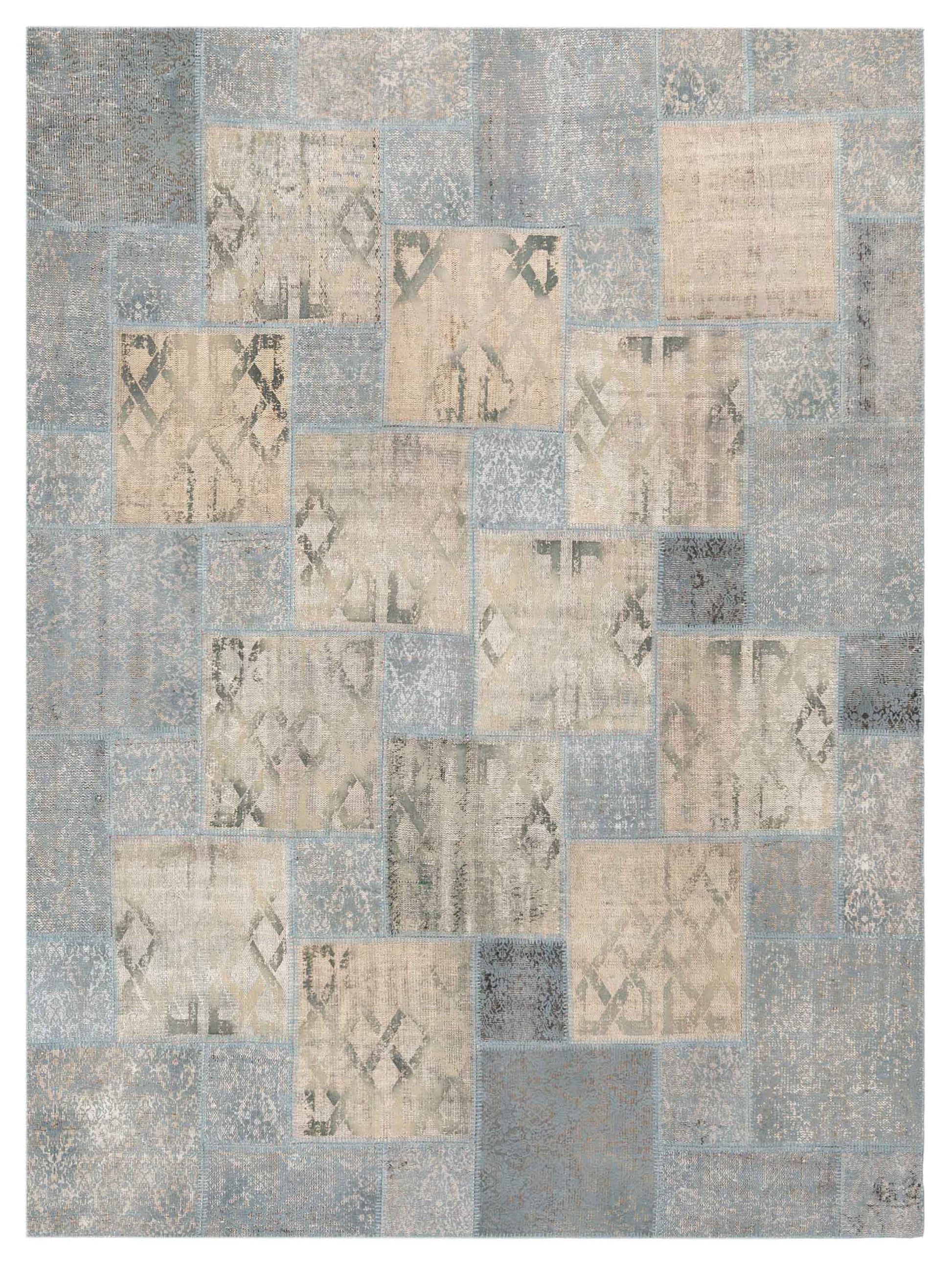 Pasha Turkish Vestige Patchwork  Light Blue  Contemporary