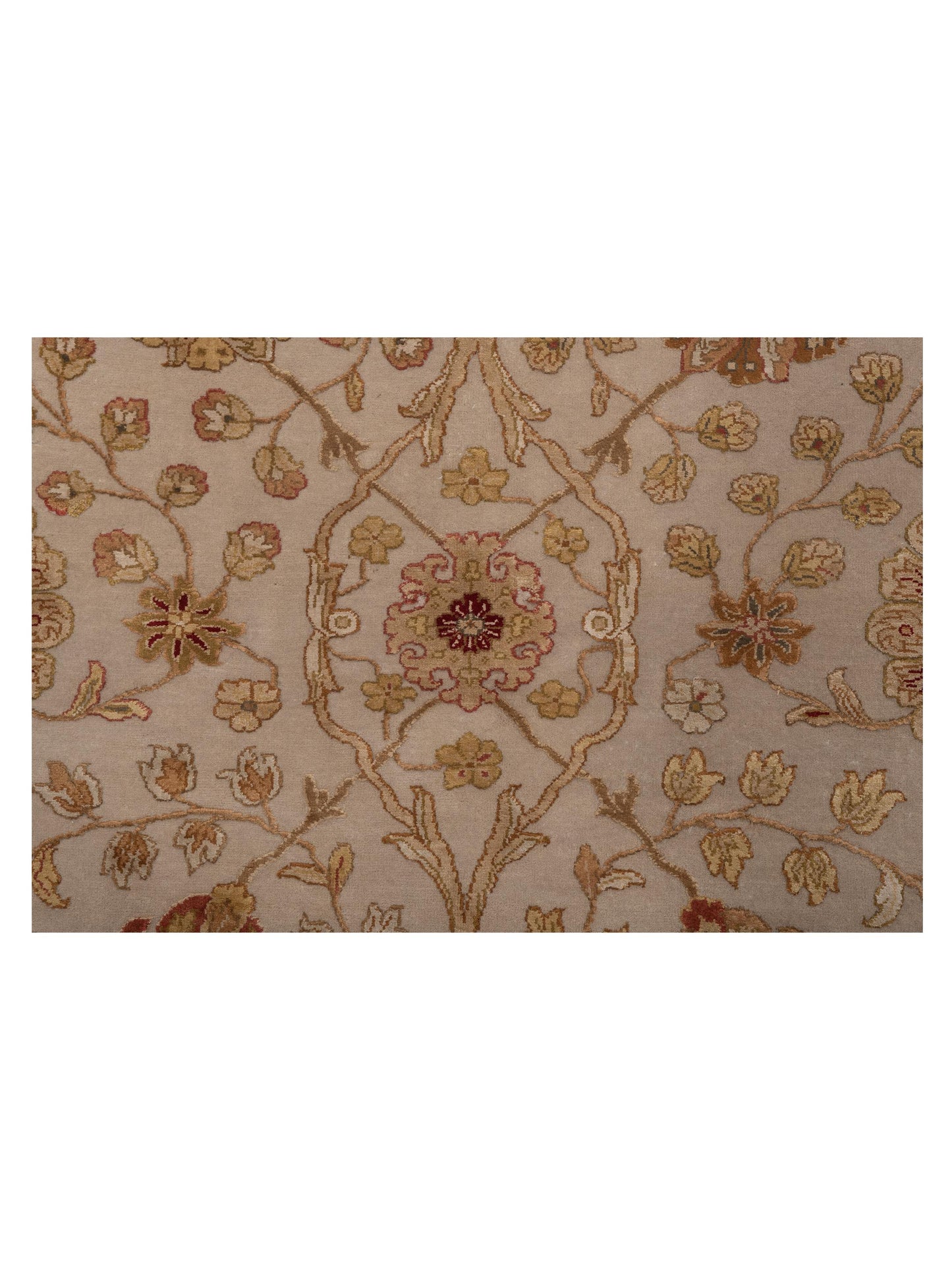 Imperial Silk 145040 Ivory Brown 8.2x9.9 Hand Knotted Rug