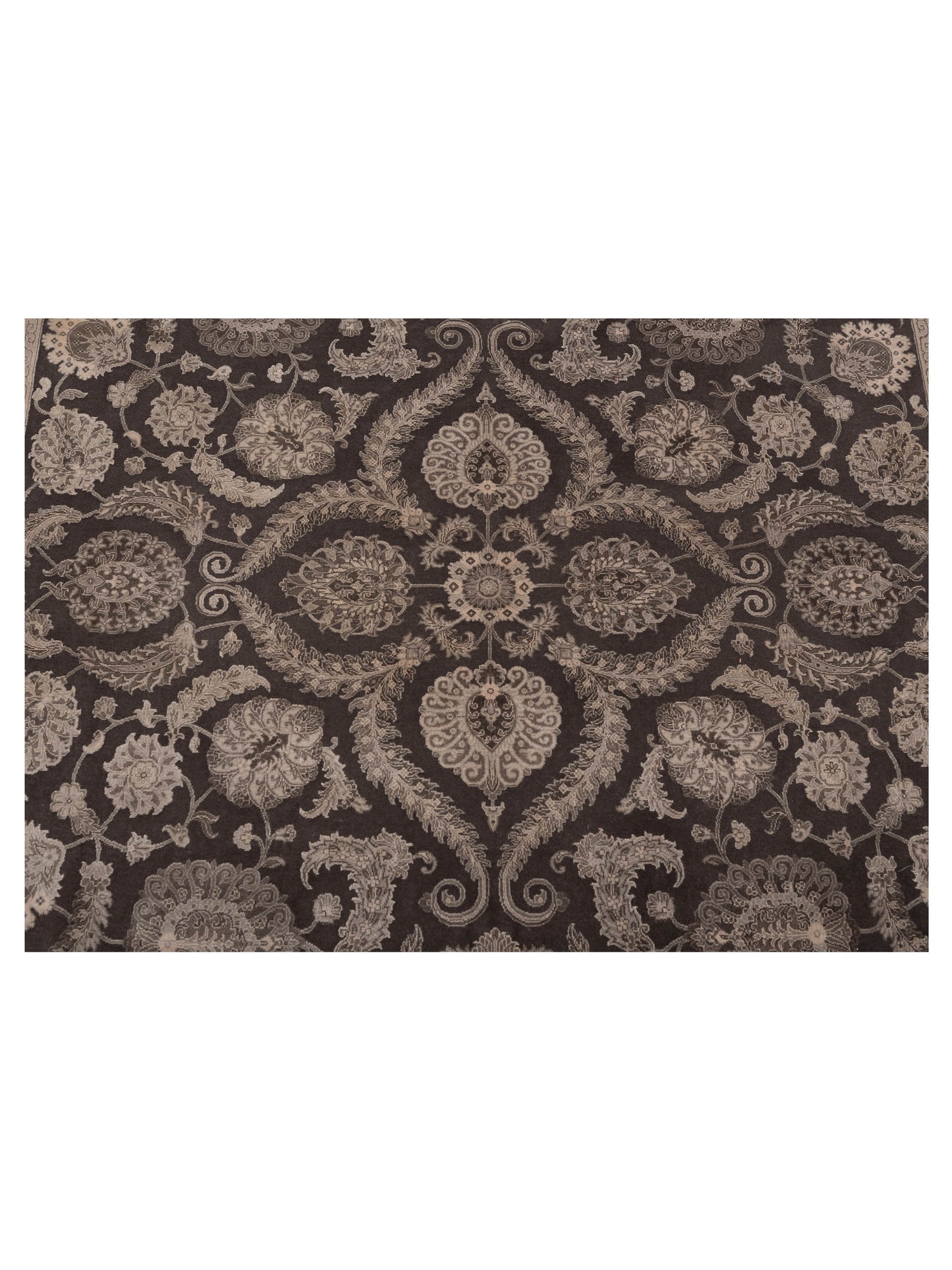 Imperial Silk 145052 Charcoal Charcoal 8.2x10.3 Hand Knotted Rug
