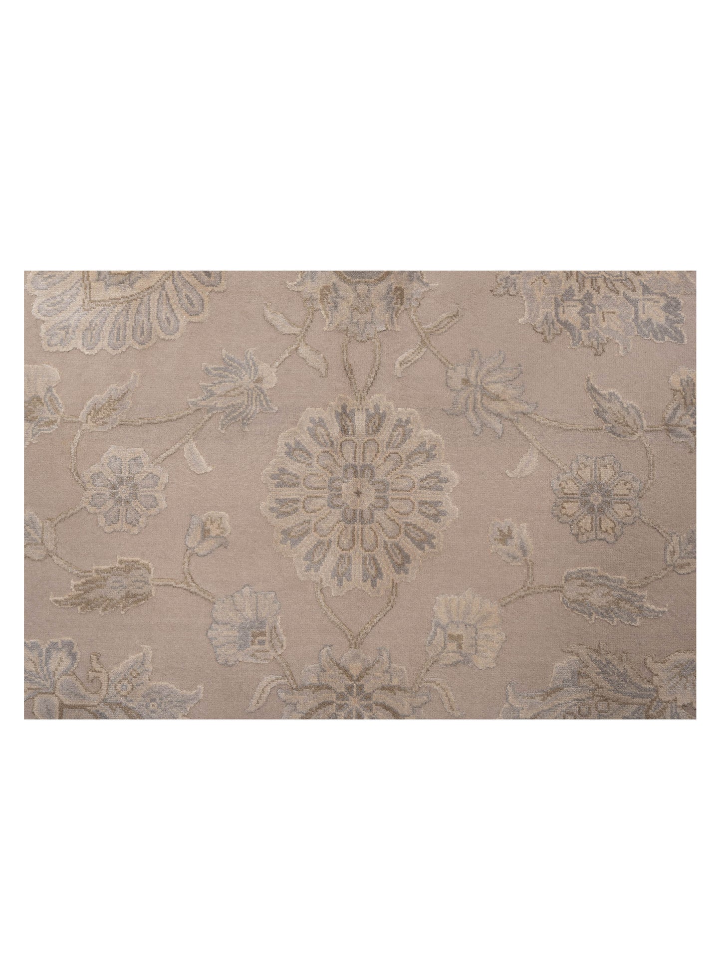 Imperial Silk 145054 Beige Beige 8.2x10.1 Hand Knotted Rug