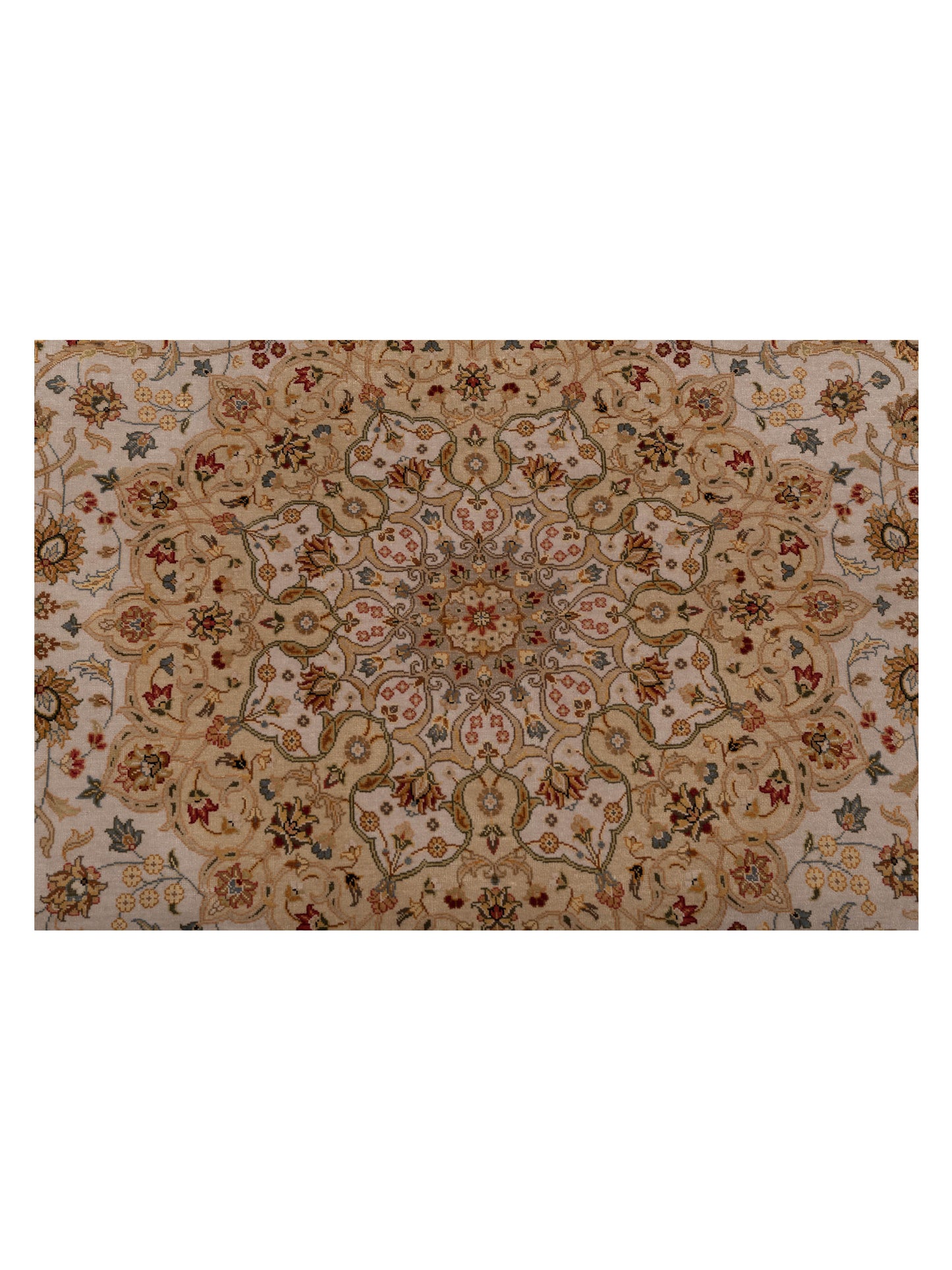 Imperial Silk 145055 Ivory Ivory 8.1x10 Hand Knotted Rug