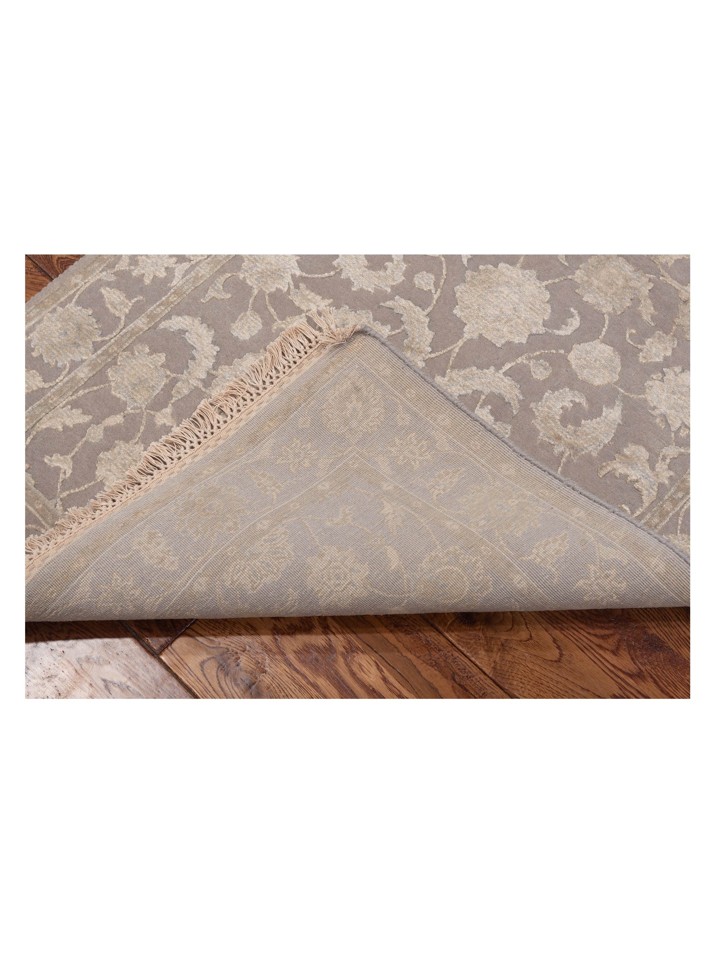 Imperial Silk 145062 Gray Gray 2.6x10.1 Hand Knotted Rug