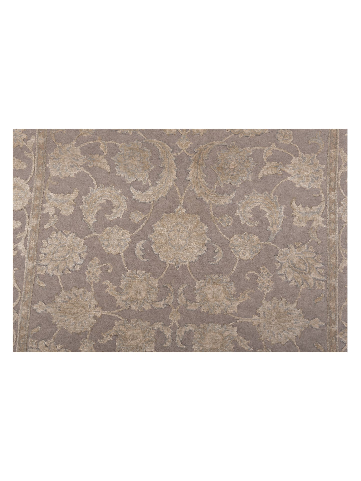 Imperial Silk 145062 Gray Gray 2.6x10.1 Hand Knotted Rug