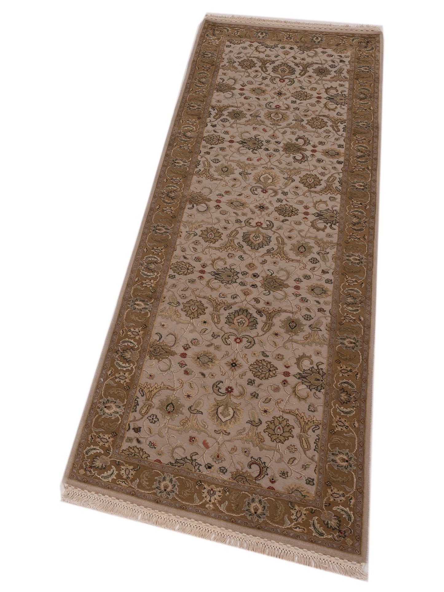 Imperial Silk 145072 Beige Gold 2.7x8 Hand Knotted Rug