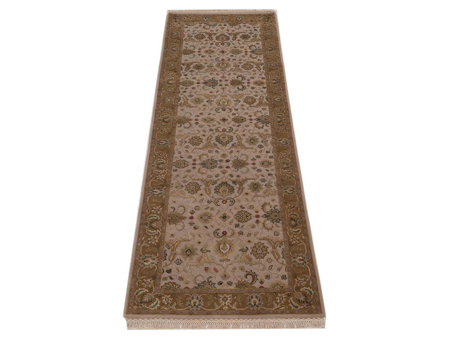 Imperial Silk 145072 Beige Gold 2.7x8 Hand Knotted Rug