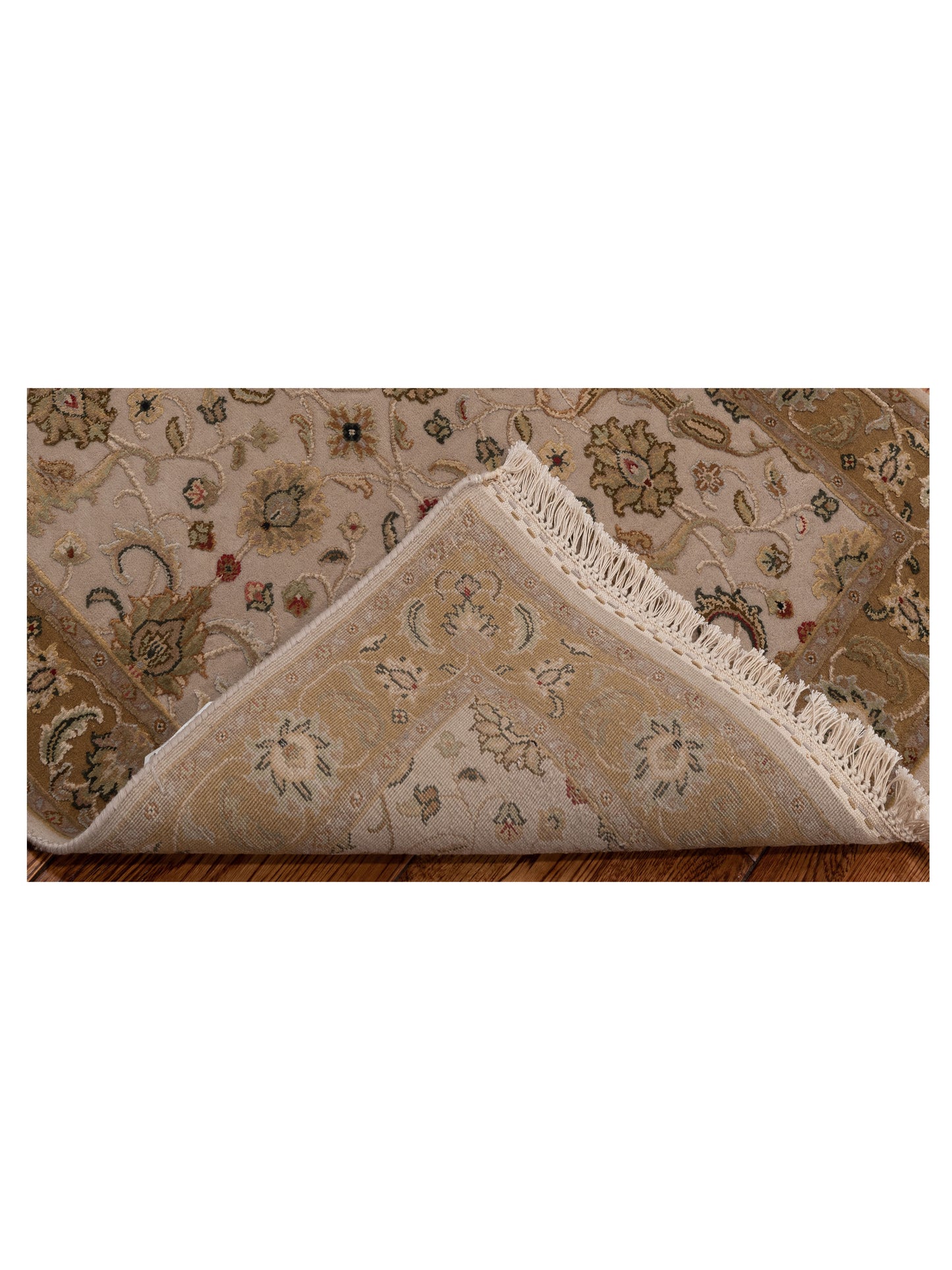 Imperial Silk 145072 Beige Gold 2.7x8 Hand Knotted Rug