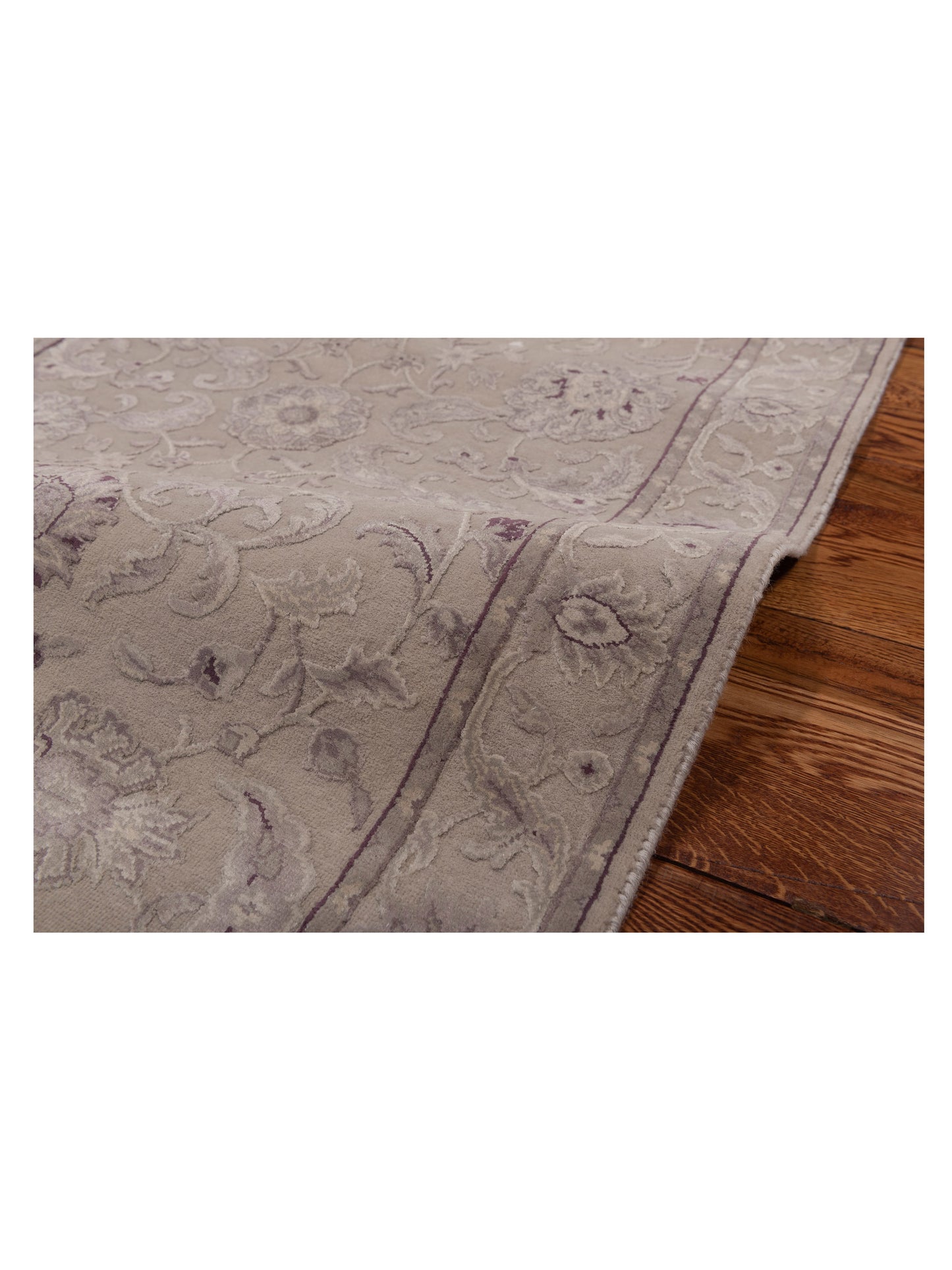 Imperial Silk 145077 Silver Silver 2.7x10 Hand Knotted Rug