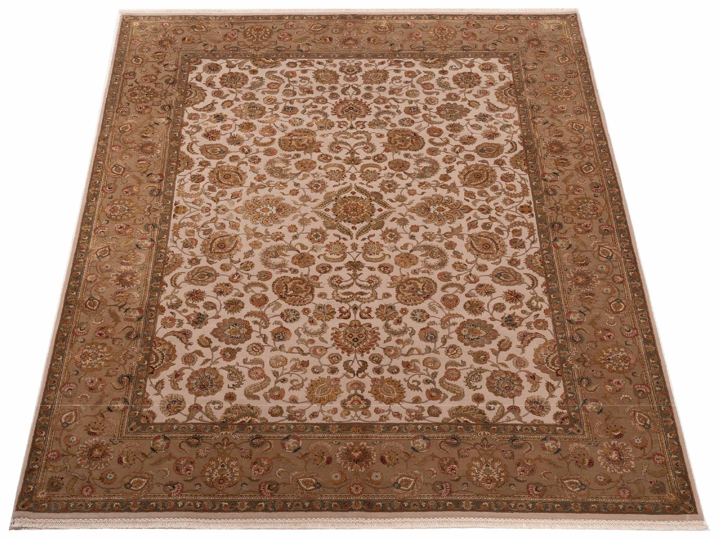 Imperial Silk 145093 Ivory Gold 9.2x12 Hand Knotted Rug