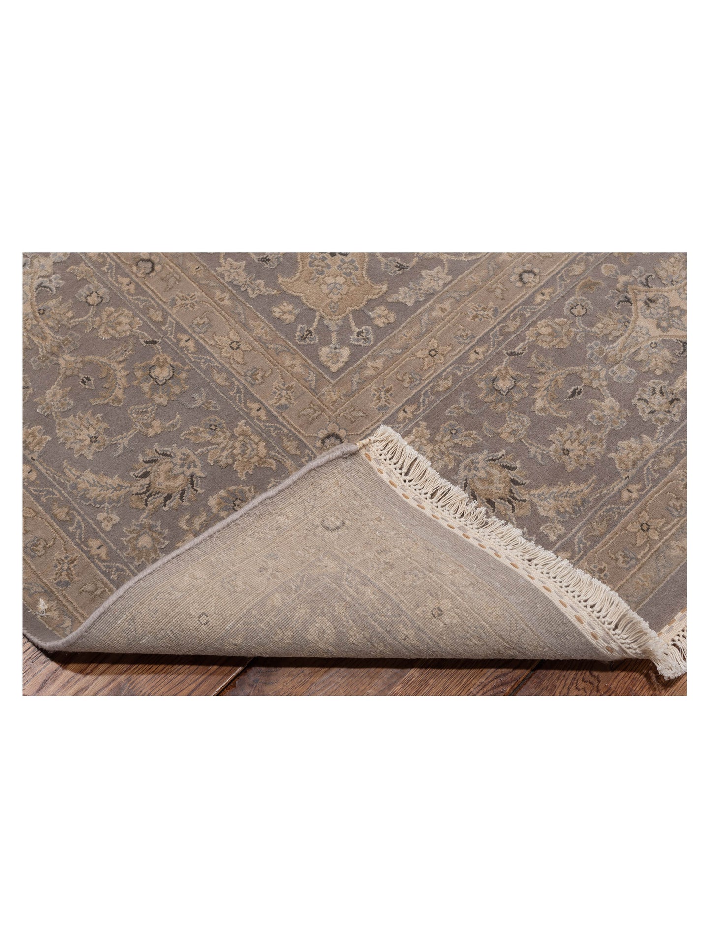 Imperial Silk 145094 Silver 8.1x10.4 Hand Knotted Rug