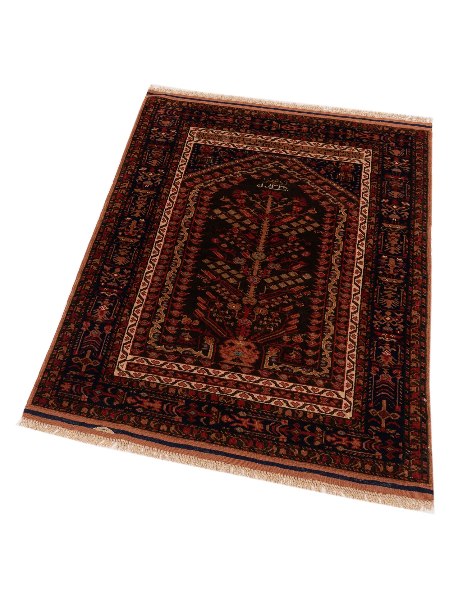 Turkish Shirwan 145165 Black Black 3.9x5.4 Hand Knotted Rug
