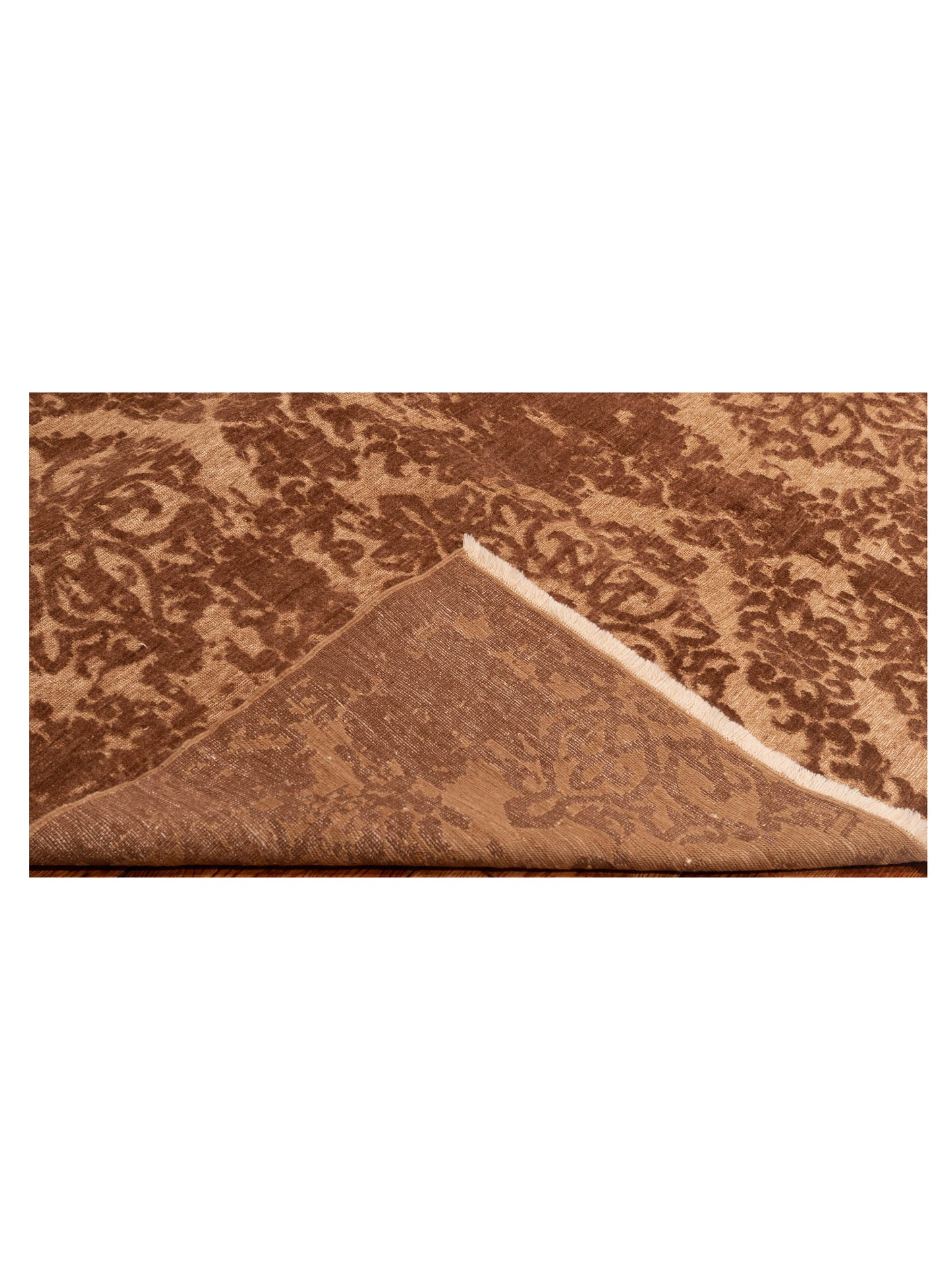 Defne Beony Brown Dark Brown 6.8x10.1 Hand Knotted Rug
