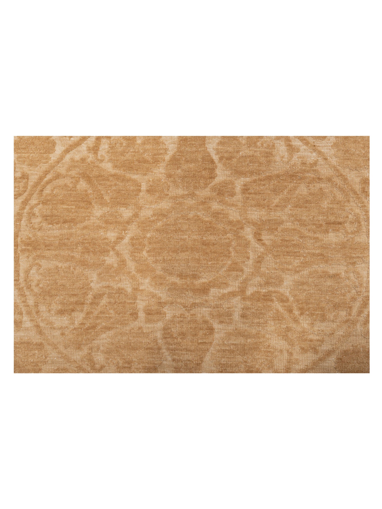 Defne Lotus Gold Gold 6.7x9.4 Hand Knotted Rug