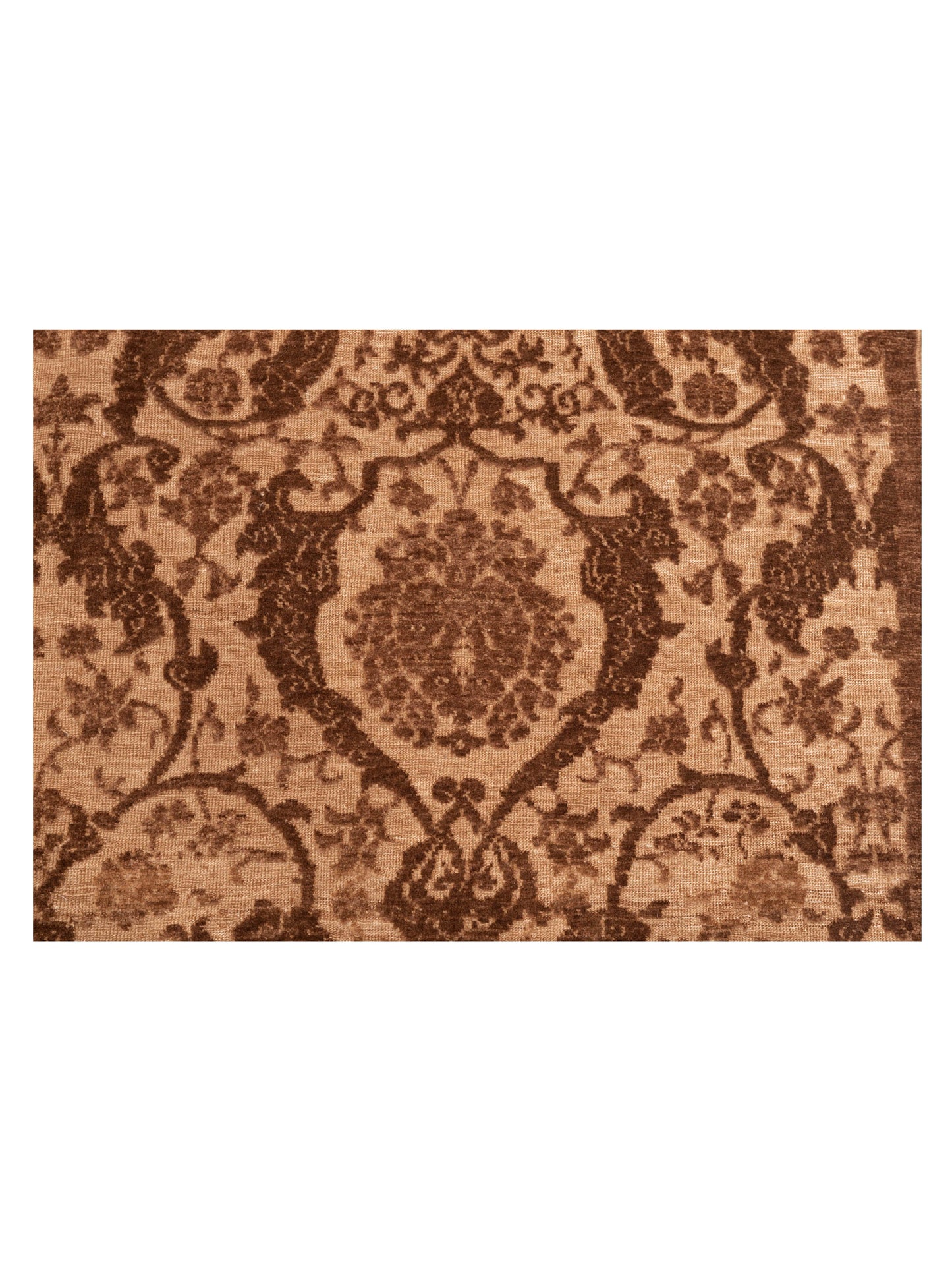 Defne Orchid Brown Brown 5.7x7.11 Hand Knotted Rug