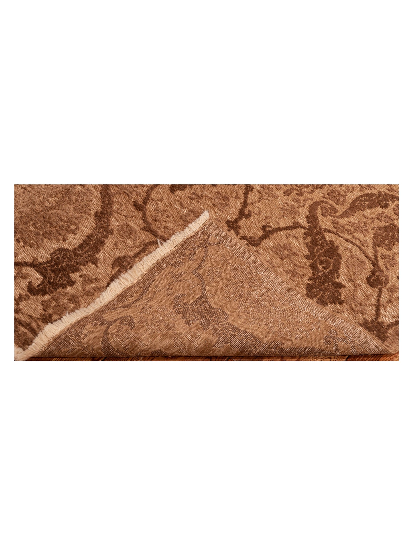 Defne Orchid Brown Brown 5.7x7.11 Hand Knotted Rug