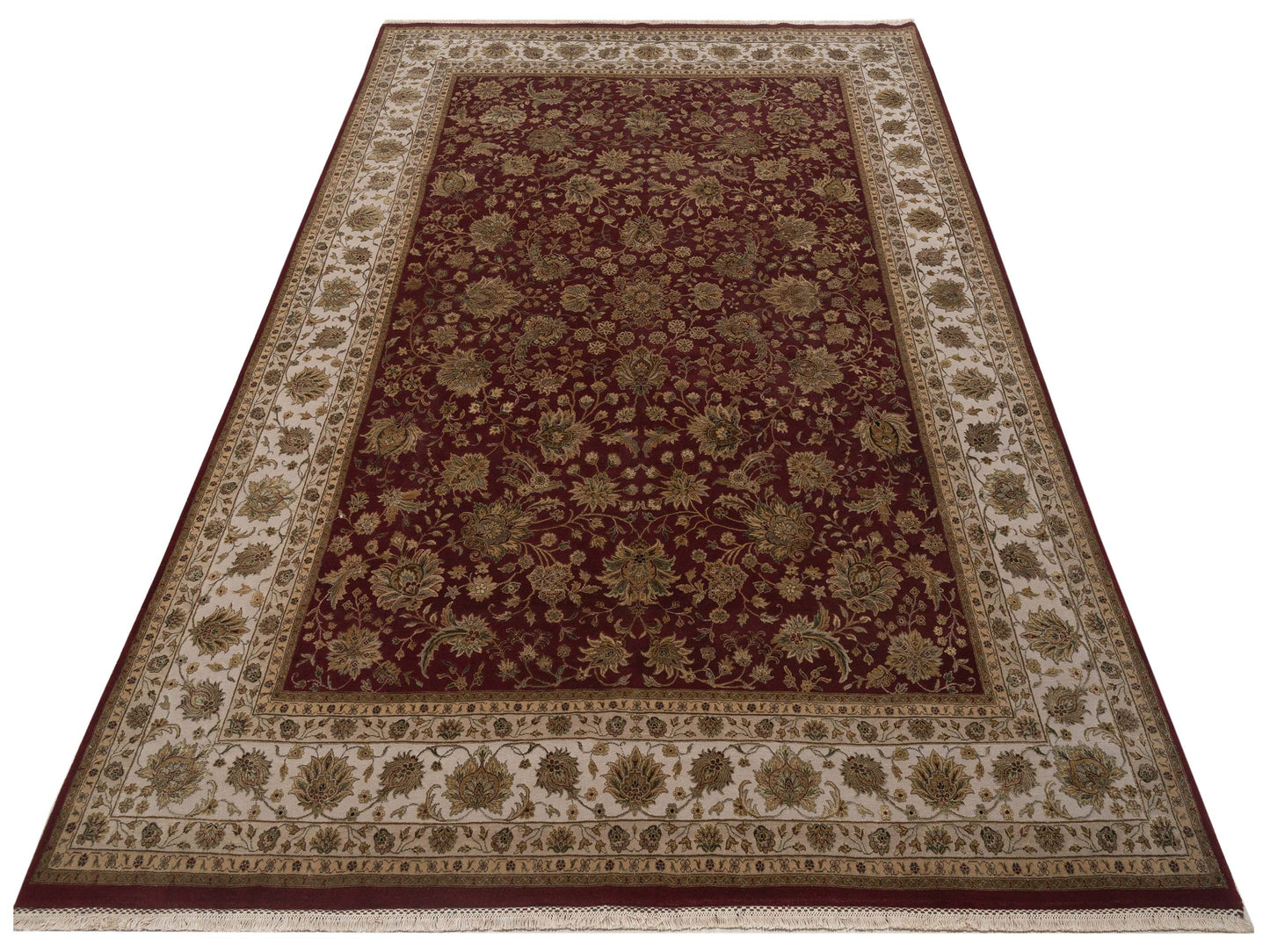 Imperial Silk 145394 Red Beige 8.8x12.5 Hand Knotted Rug
