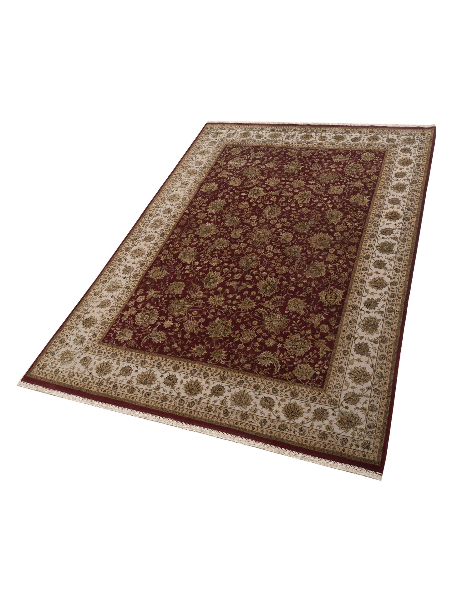 Imperial Silk 145394 Red Beige 8.8x12.5 Hand Knotted Rug