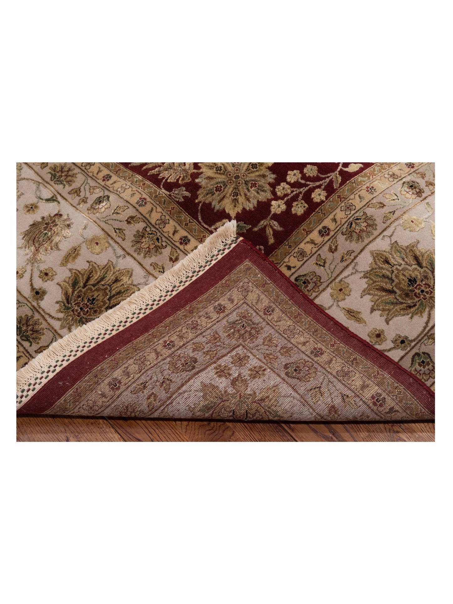 Imperial Silk 145394 Red Beige 8.8x12.5 Hand Knotted Rug