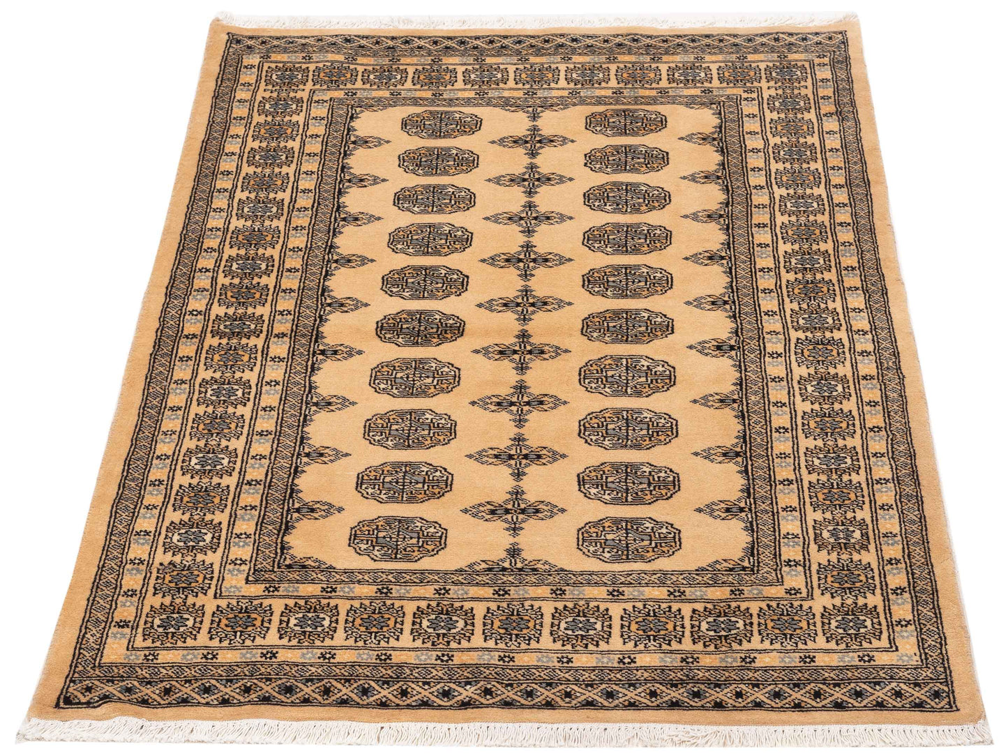 Bokhara 145596 Beige Beige 4.1x5.10 Hand Knotted Rug