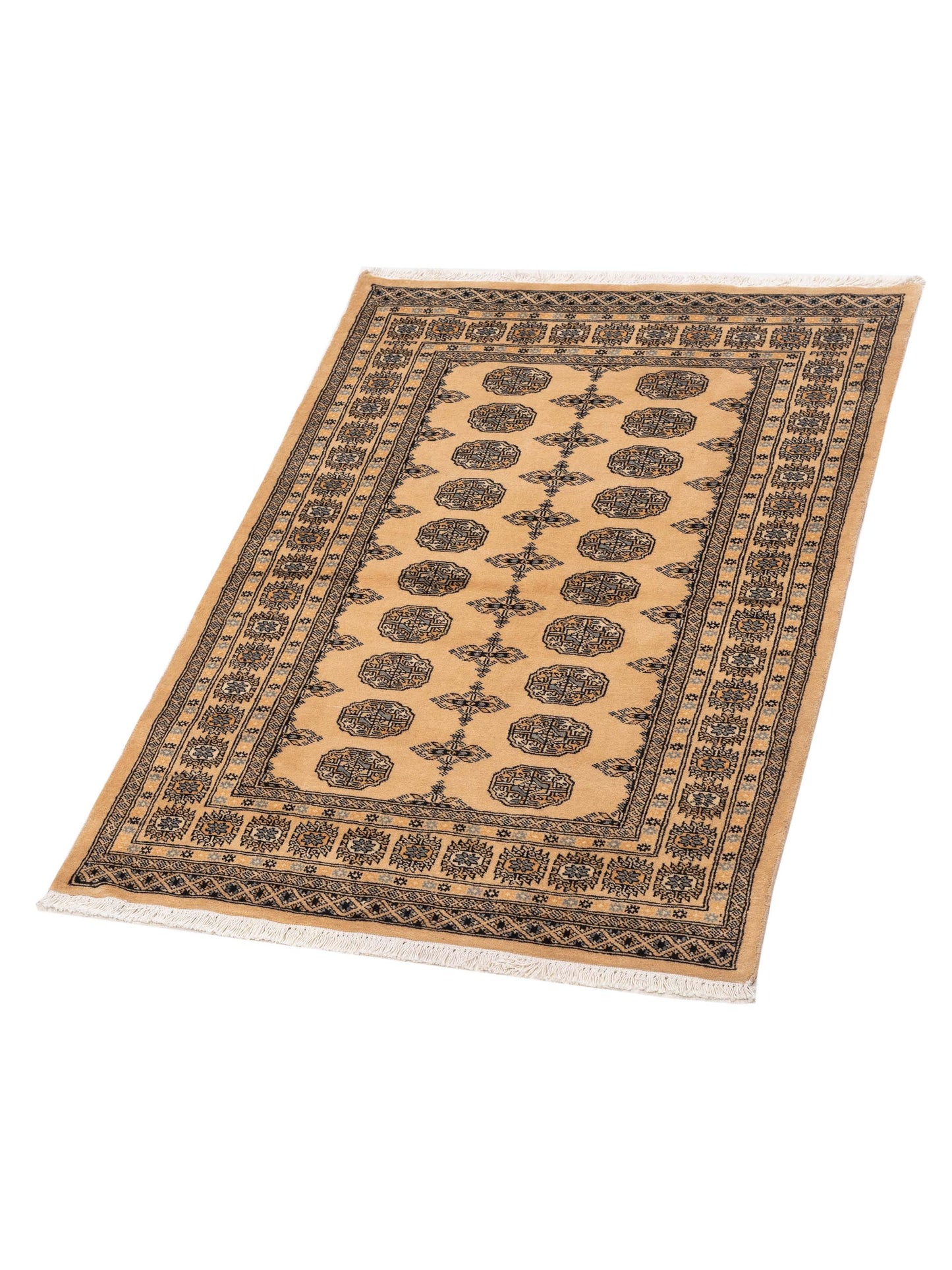 Bokhara 145596 Beige Beige 4.1x5.10 Hand Knotted Rug