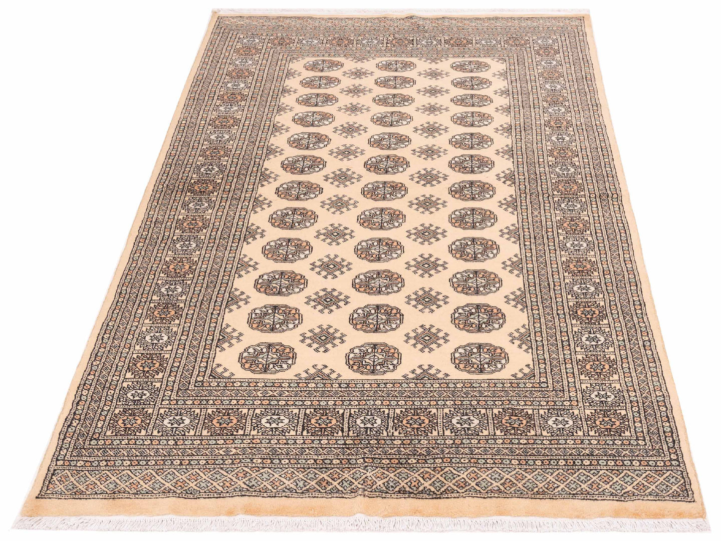 Bokhara 145646 Beige Beige 4.11x8 Hand Knotted Rug