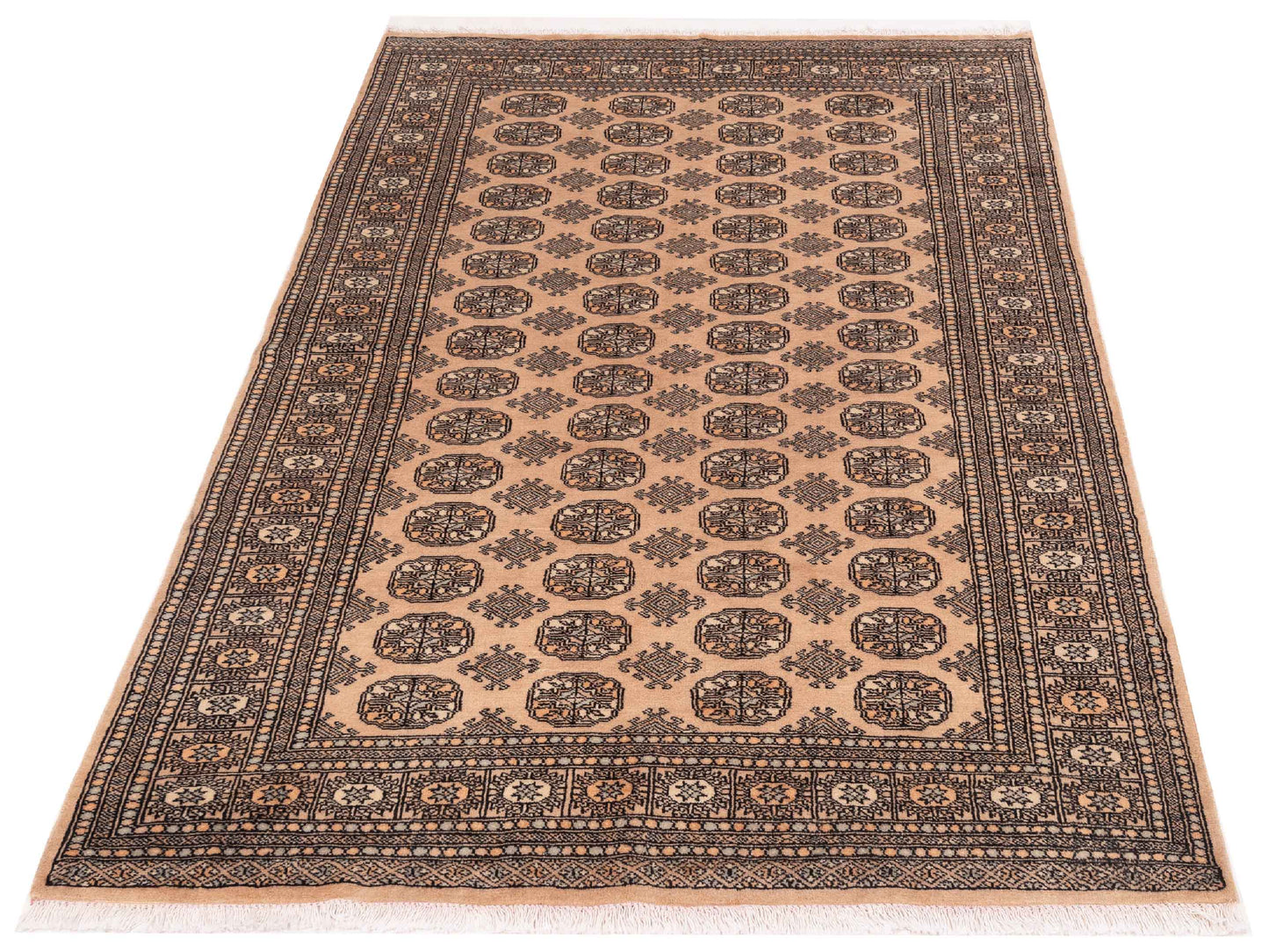 Bokhara 145653 Beige Beige 5x8.2 Hand Knotted Rug