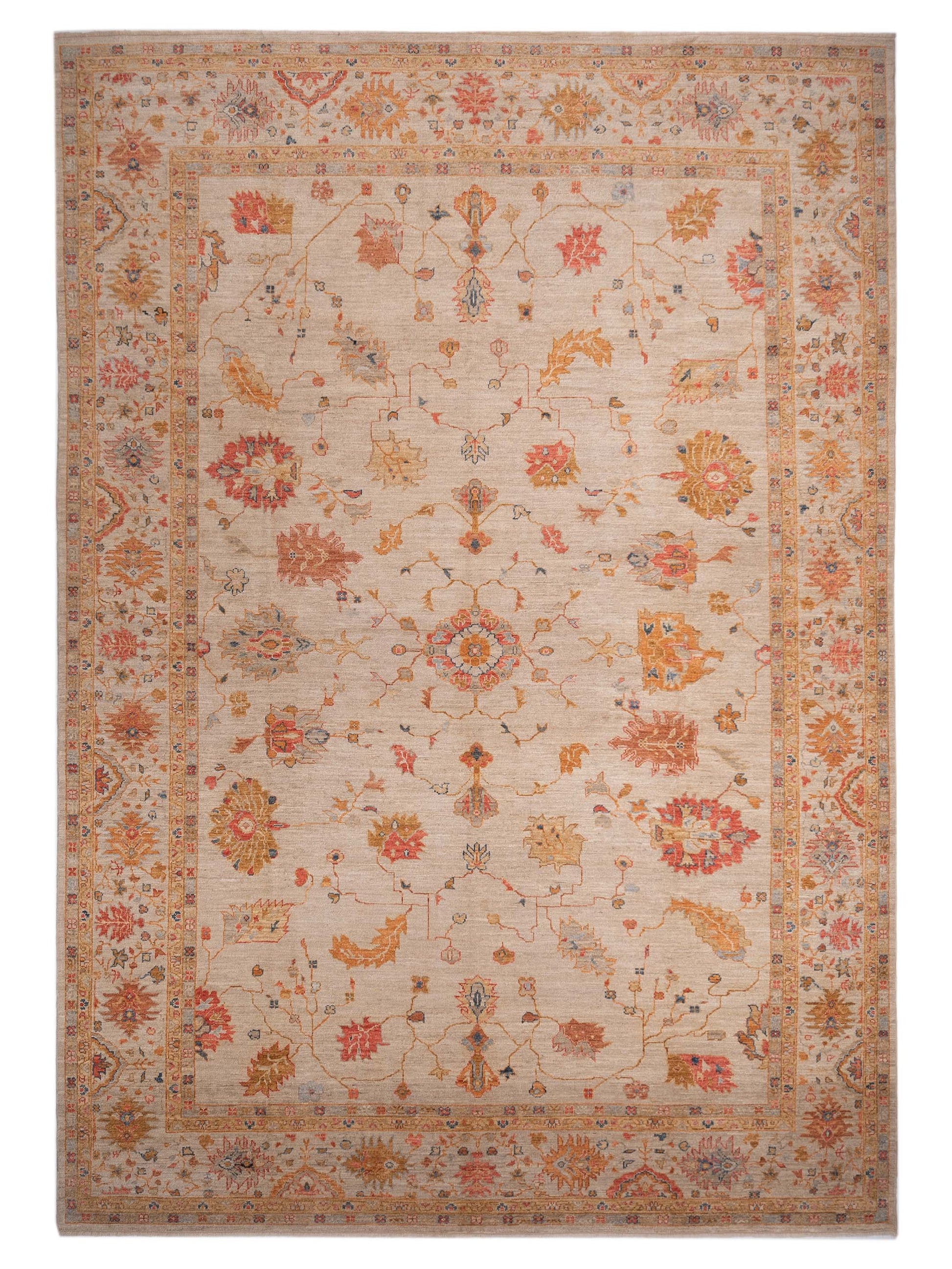 Anadol Angora Oushak  Ivory Ivory Traditional