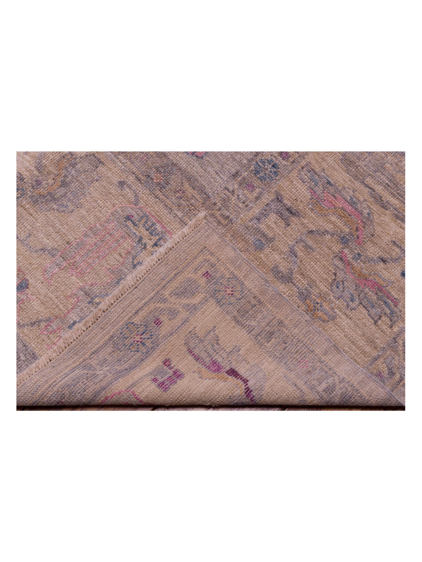 Angora Oushak 145800 Gray Ivory 12.5x17 Hand Knotted Rug