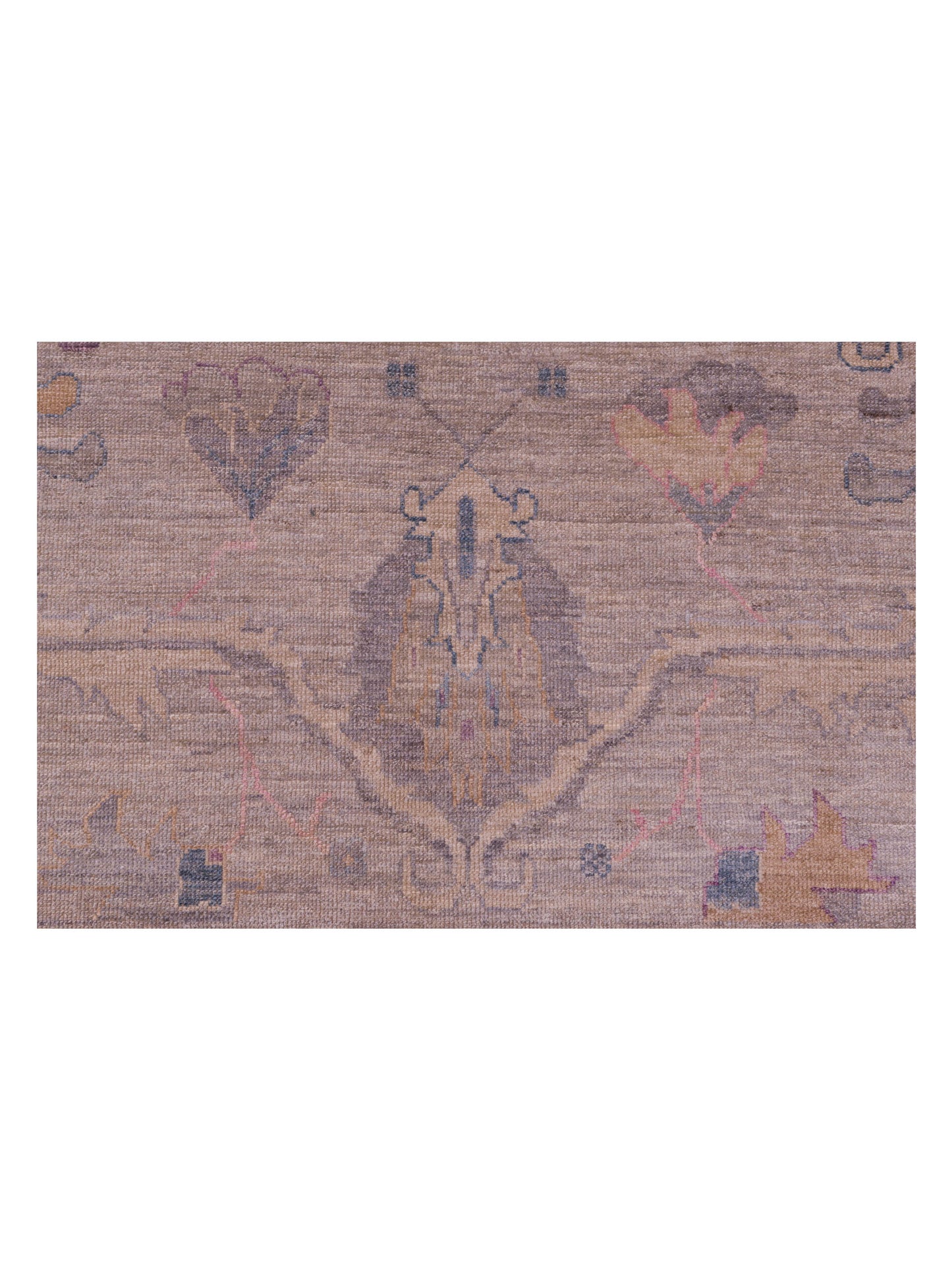Angora Oushak 145800 Gray Ivory 12.5x17 Hand Knotted Rug