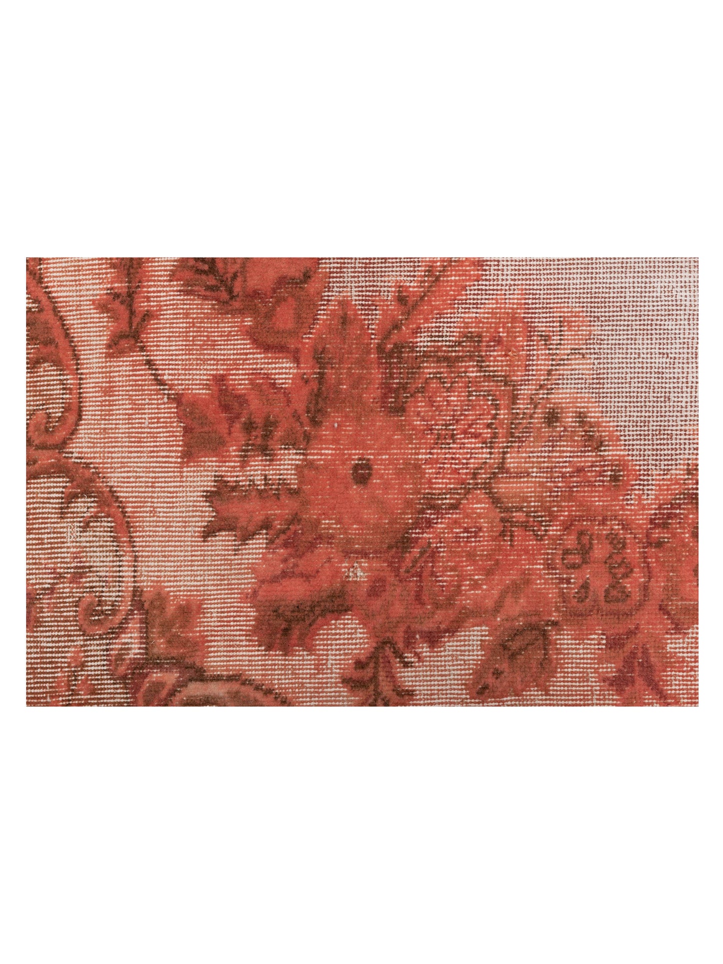 Turkish Vestige Patchwork 146039 Coral 10.1x13.1 Hand Knotted Rug