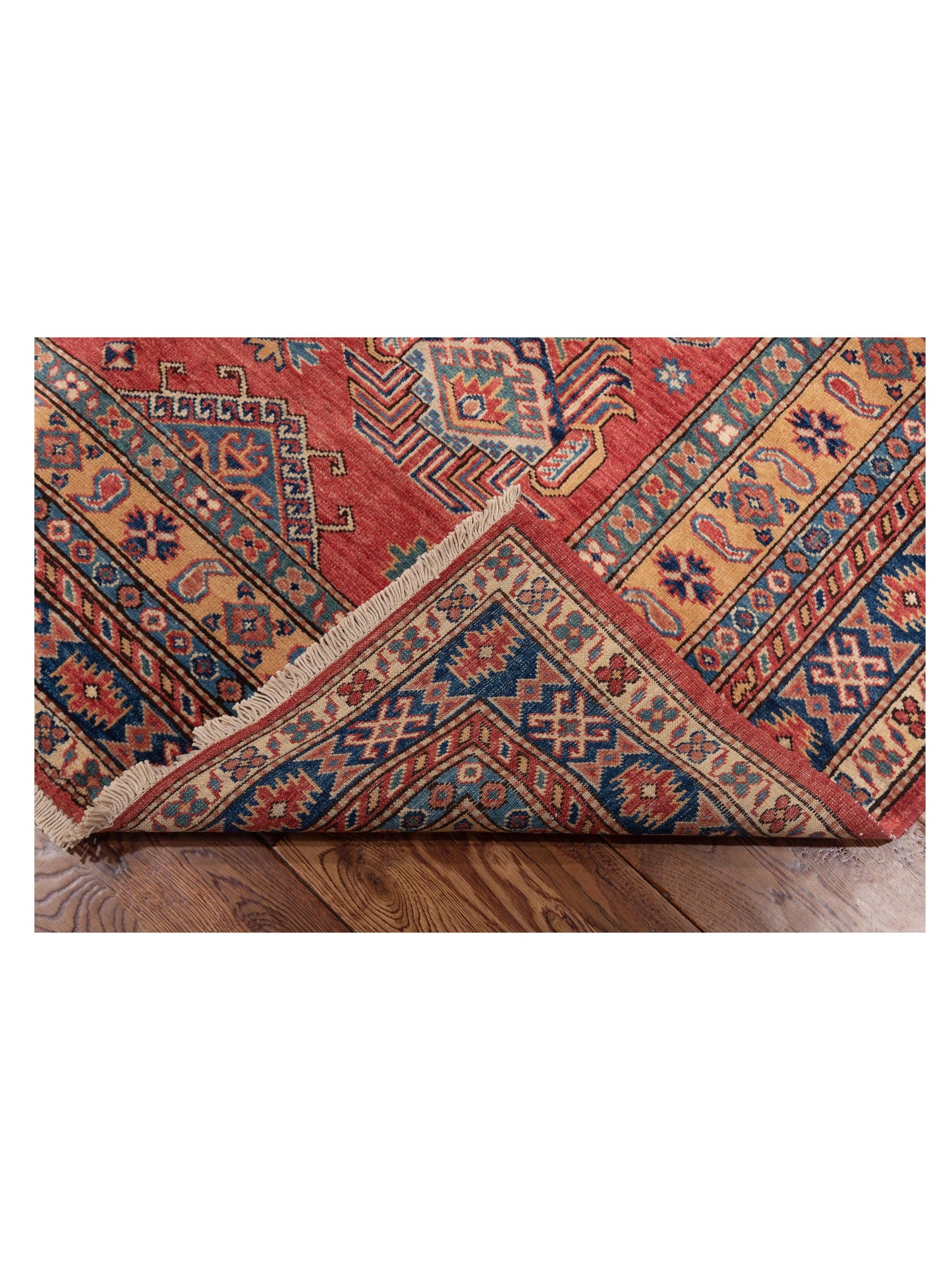 Kars 146084 Red Navy 6.2x8 Hand Knotted Rug