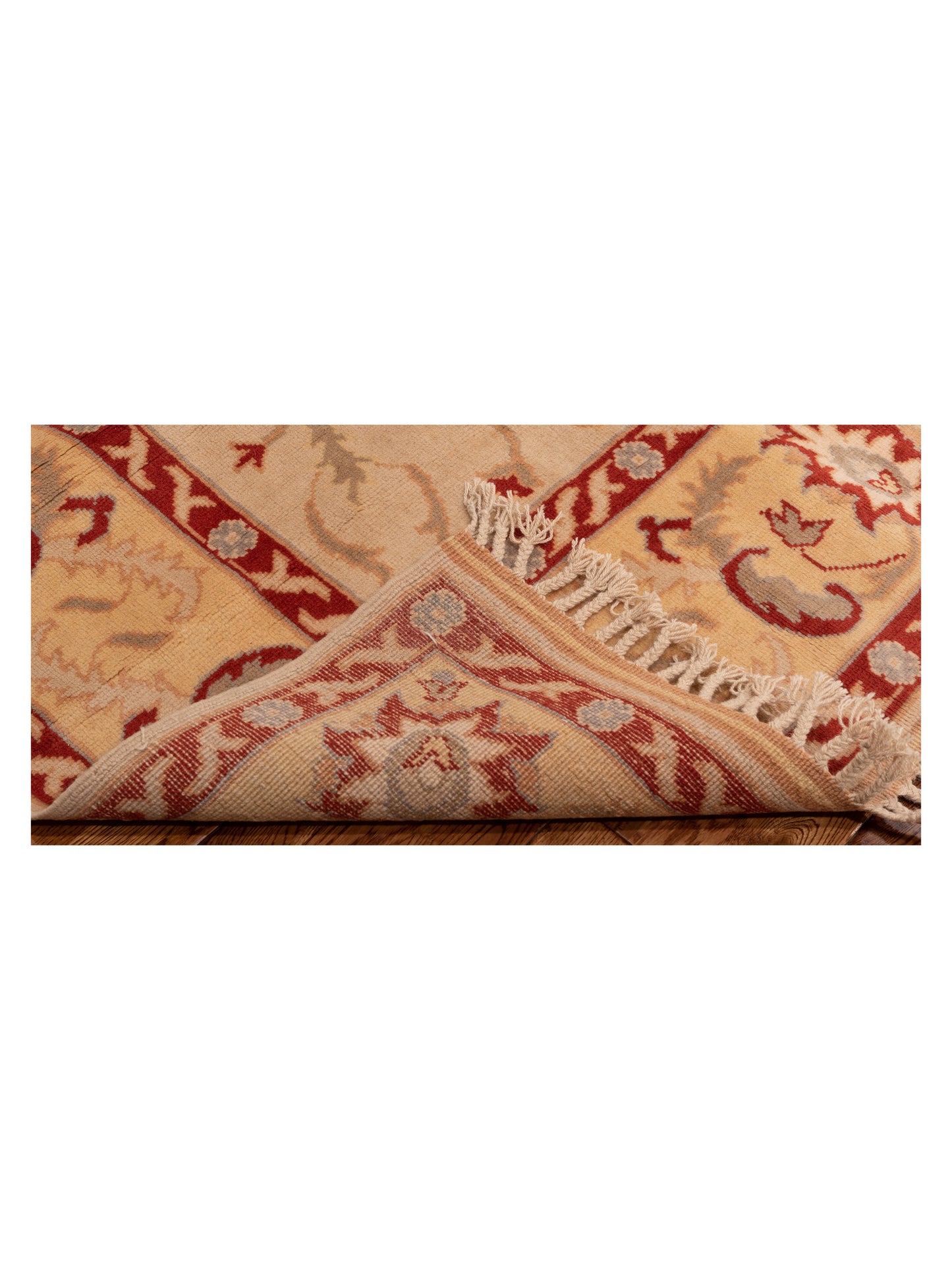 Milas 146113 Beige Gold 5.7x9.7 Hand Knotted Rug