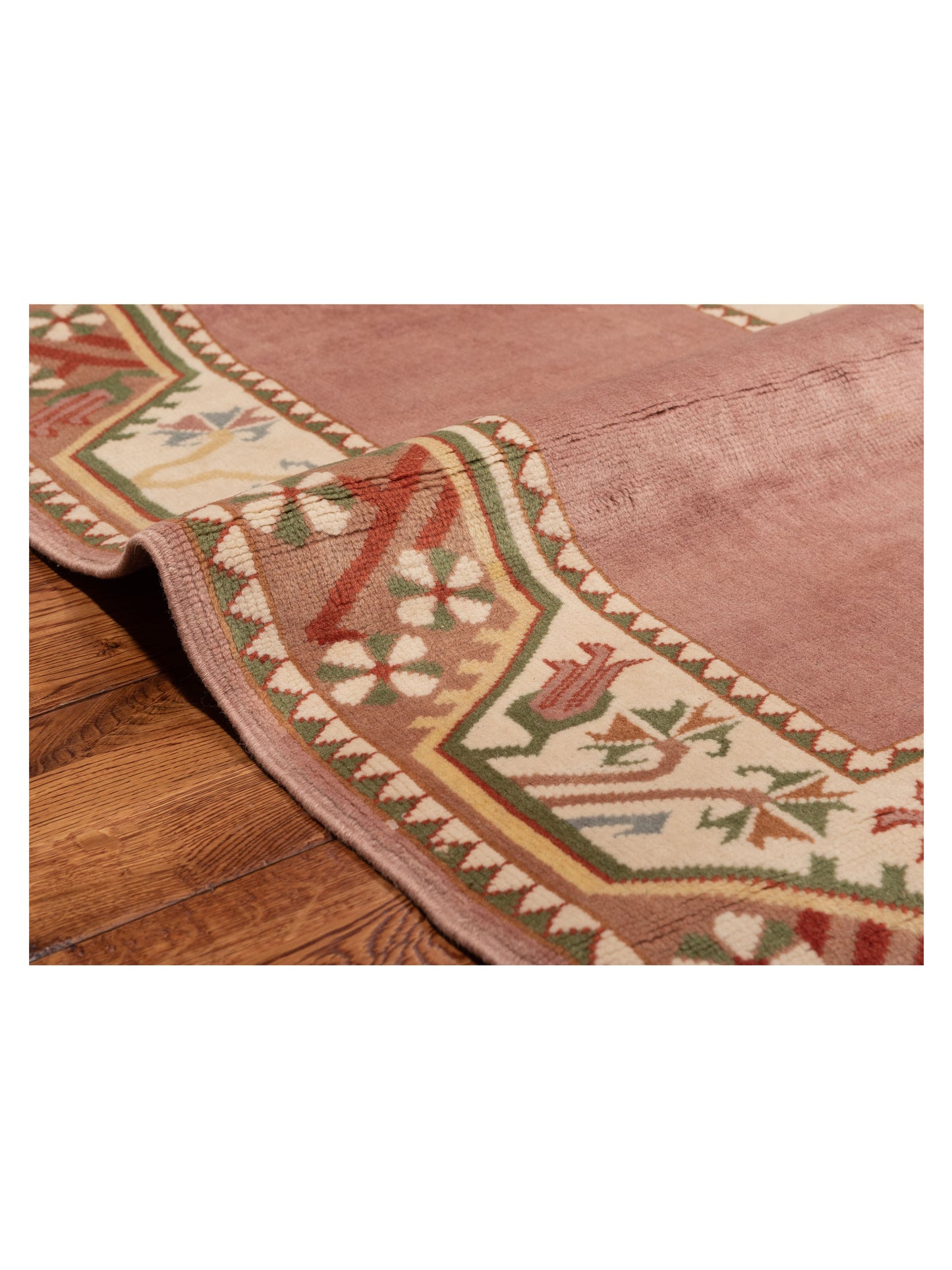 Milas 146131 Purple Ivory 2.10x50 Hand Knotted Rug