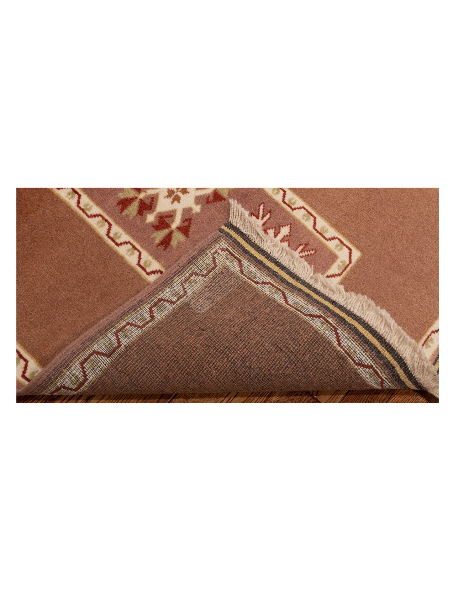 Milas 146143 Purple Brown 2.9x9.7 Hand Knotted Rug