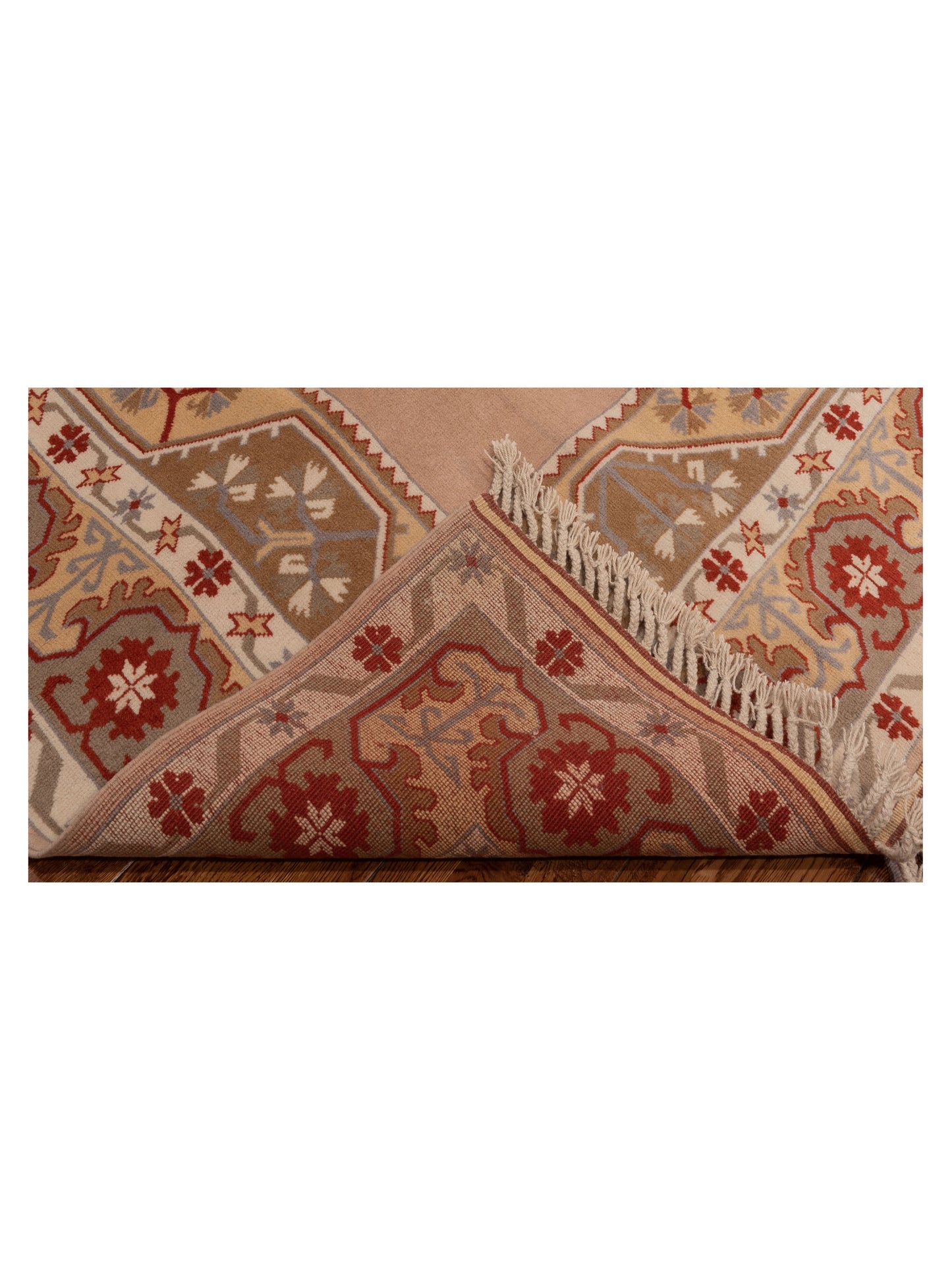 Milas 146154 Brown Gold 5.3x9 Hand Knotted Rug