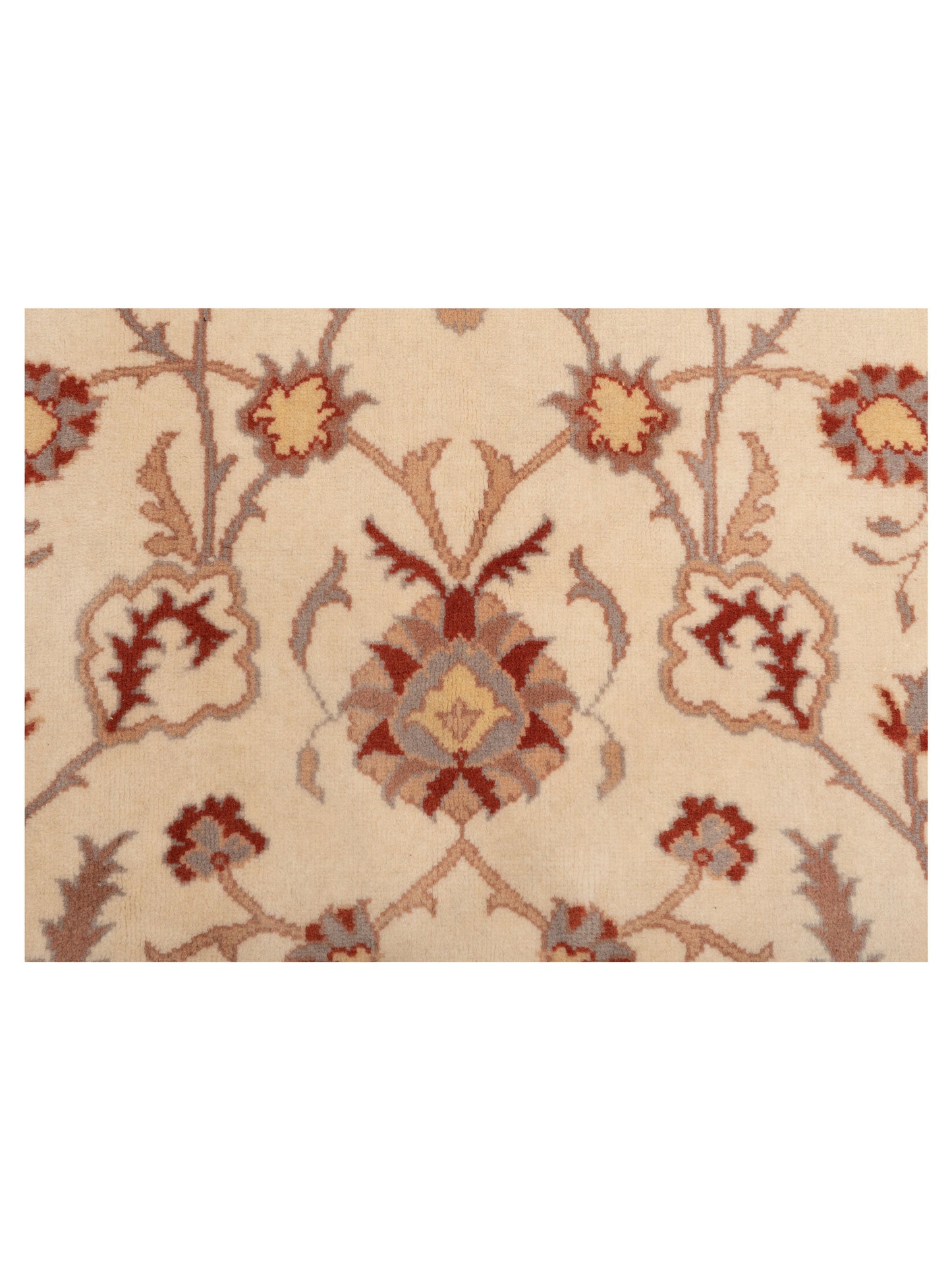 Milas 146158 Ivory Gold 5.2x8.11 Hand Knotted Rug