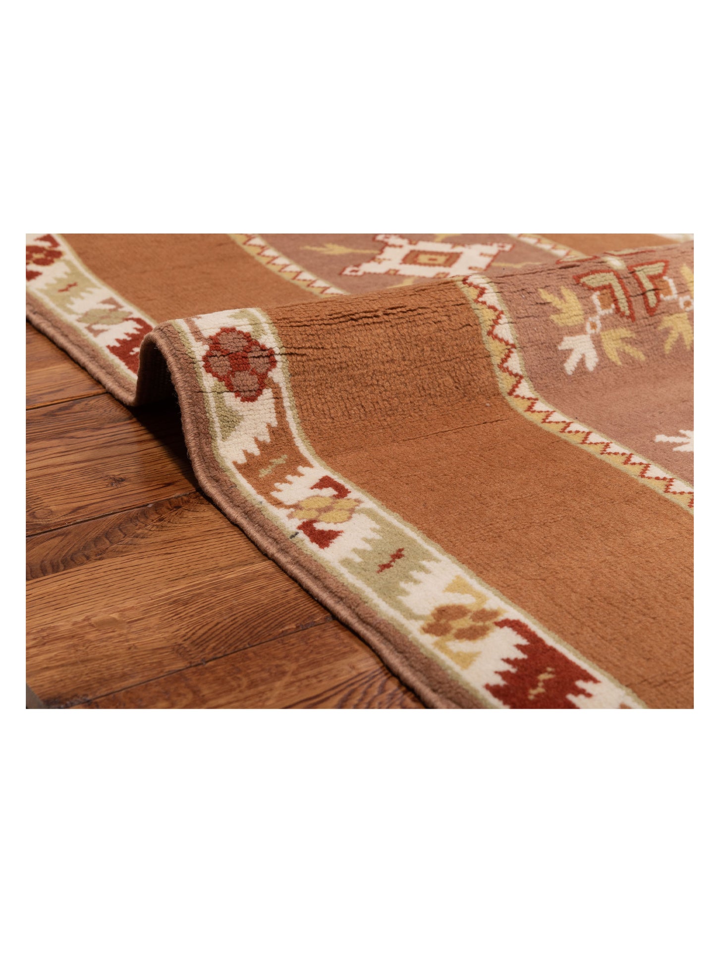 Milas 146159 Brown Brown 2.9x10.2 Hand Knotted Rug