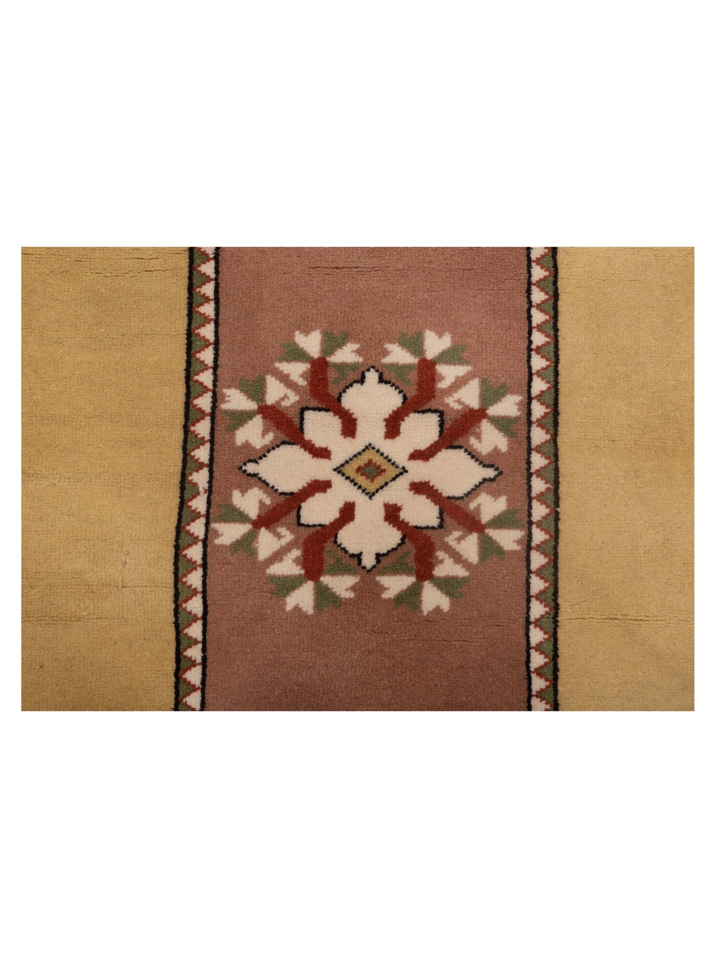 Milas 146196 Brown Gold 2.8x9.10 Hand Knotted Rug
