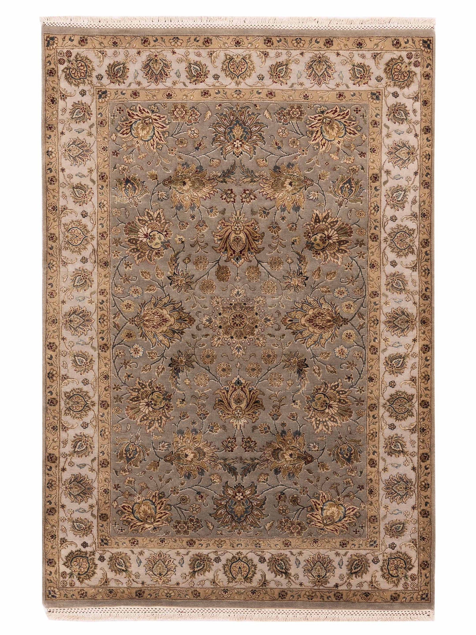 Rajpur Imperial Silk  Silver Ivory Traditional