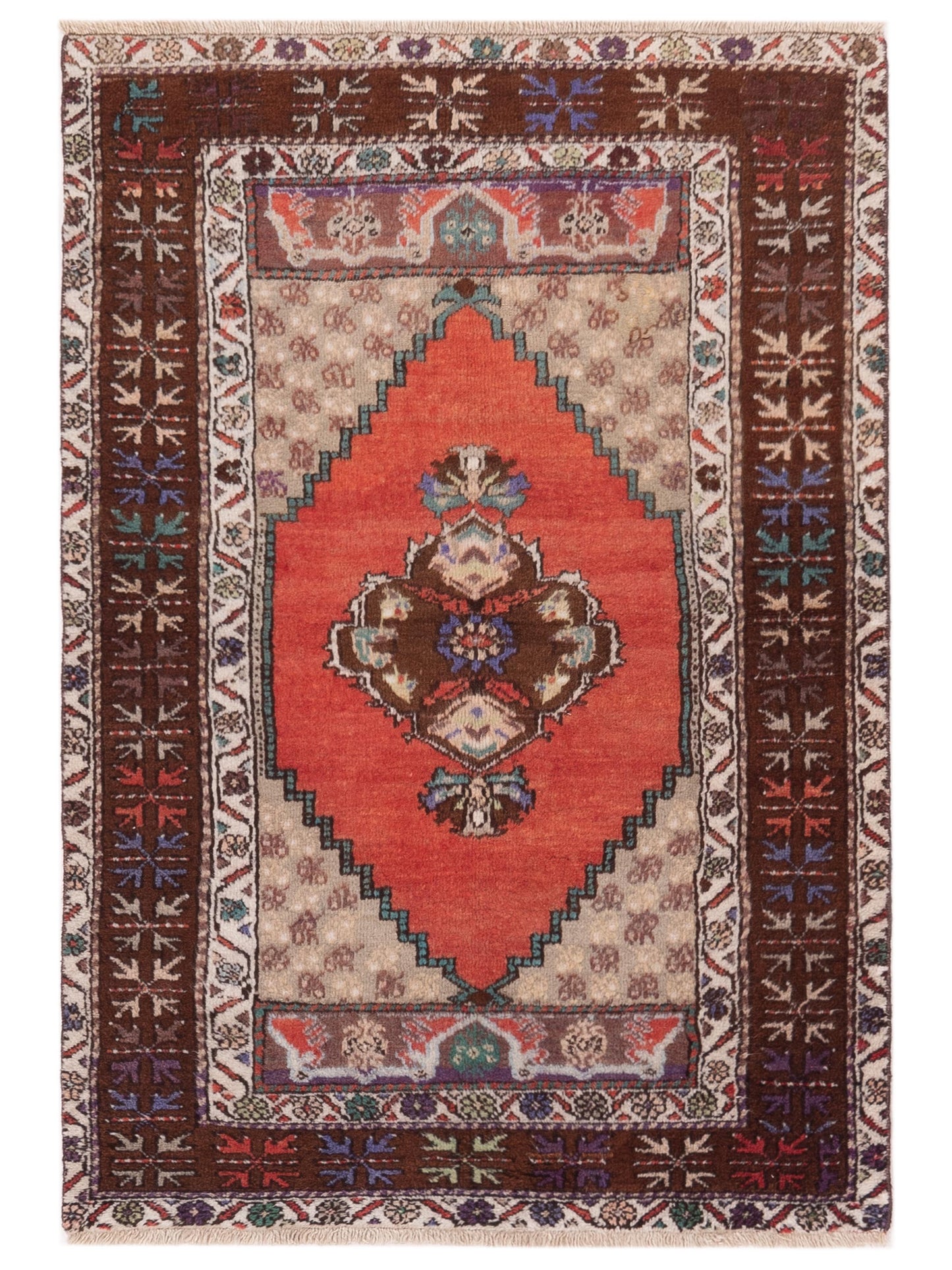 Pasha Old Anatolian  Rust Brown Traditional