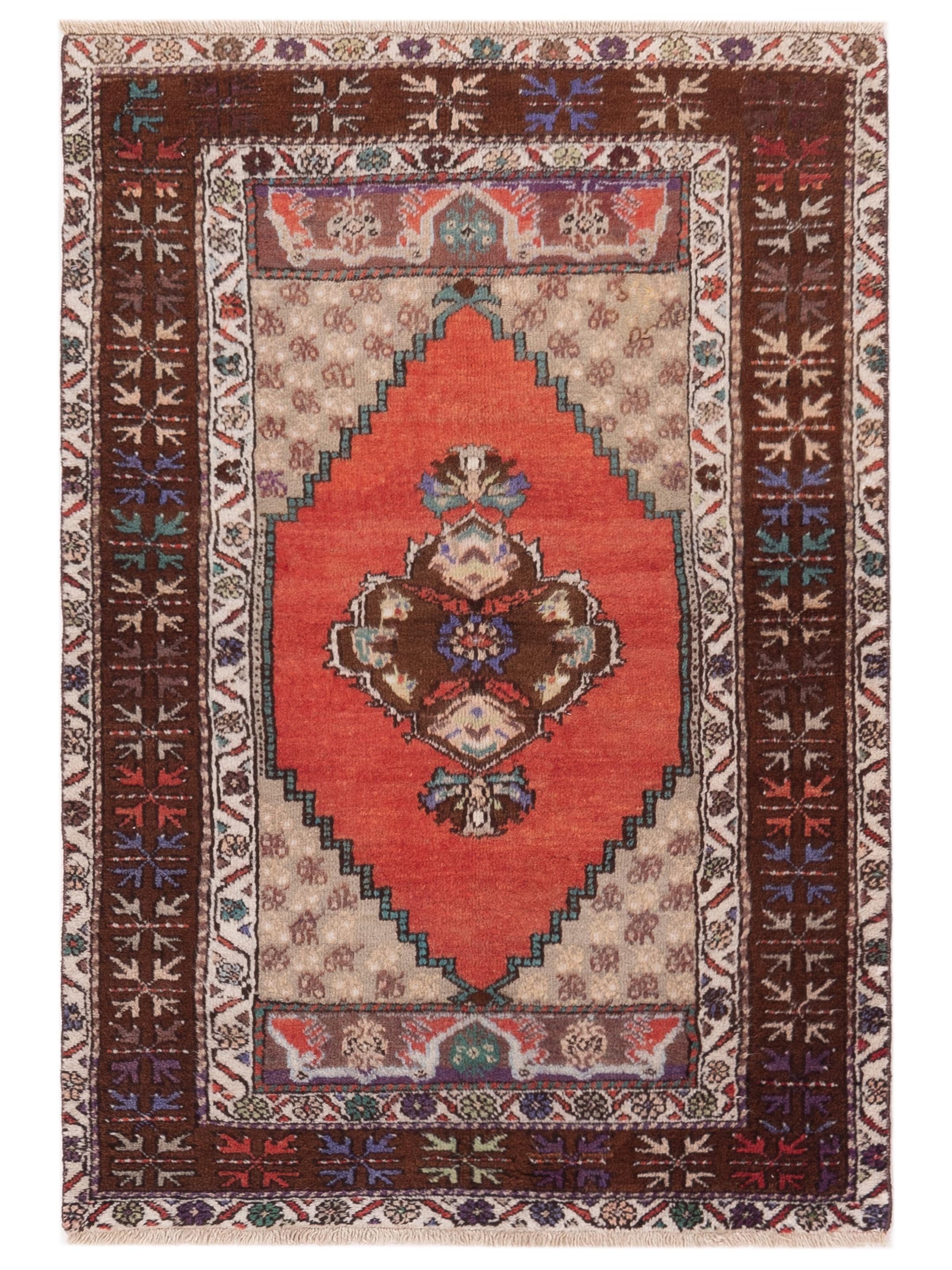 Pasha Old Anatolian  Rust Brown Traditional