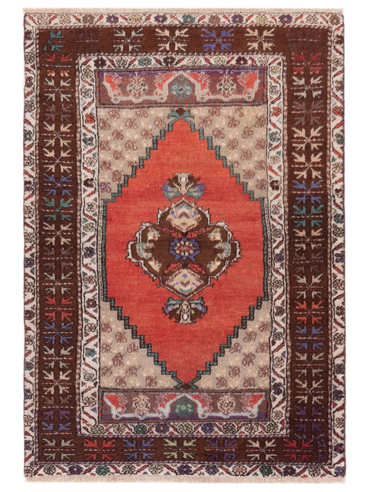 Pasha Old Anatolian  Rust Brown Traditional