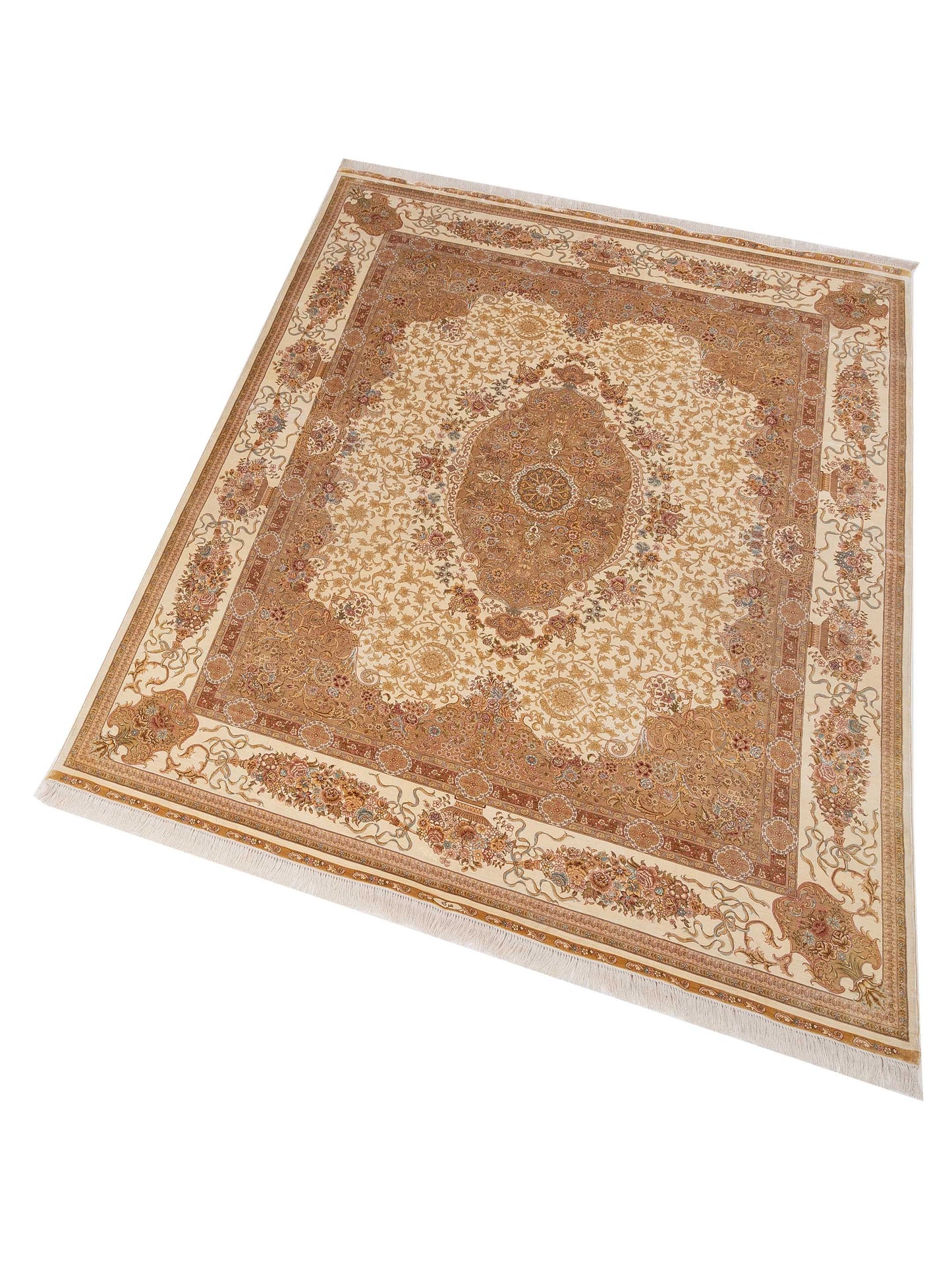 Elegance 146860 Ivory Ivory 8x10 Hand Knotted Rug