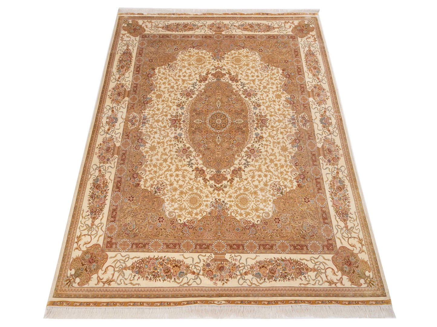 Elegance 146860 Ivory Ivory 8x10 Hand Knotted Rug