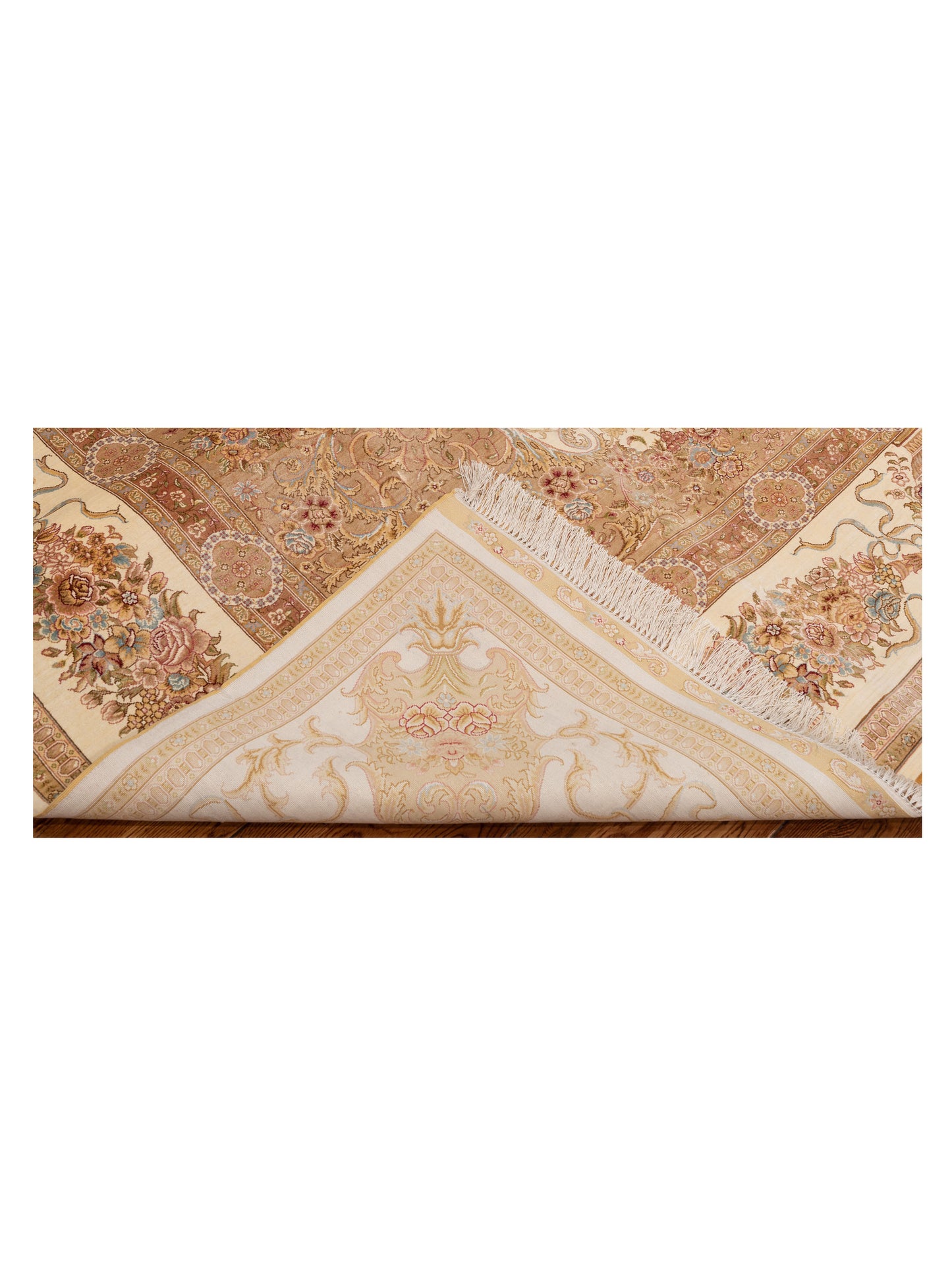 Elegance 146860 Ivory Ivory 8x10 Hand Knotted Rug